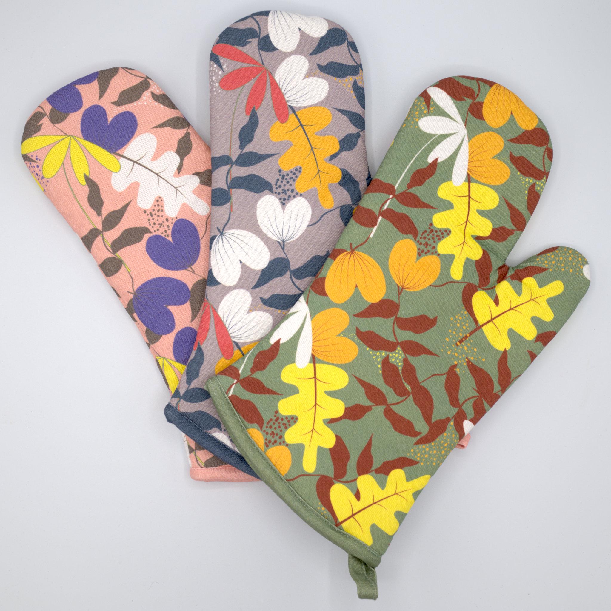 Just Leaves-Oven Mitt and Pot Holder