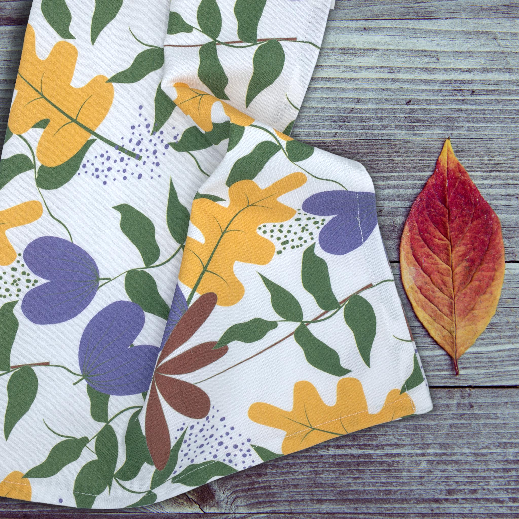 Just Leaves Tea Towels: Set/3