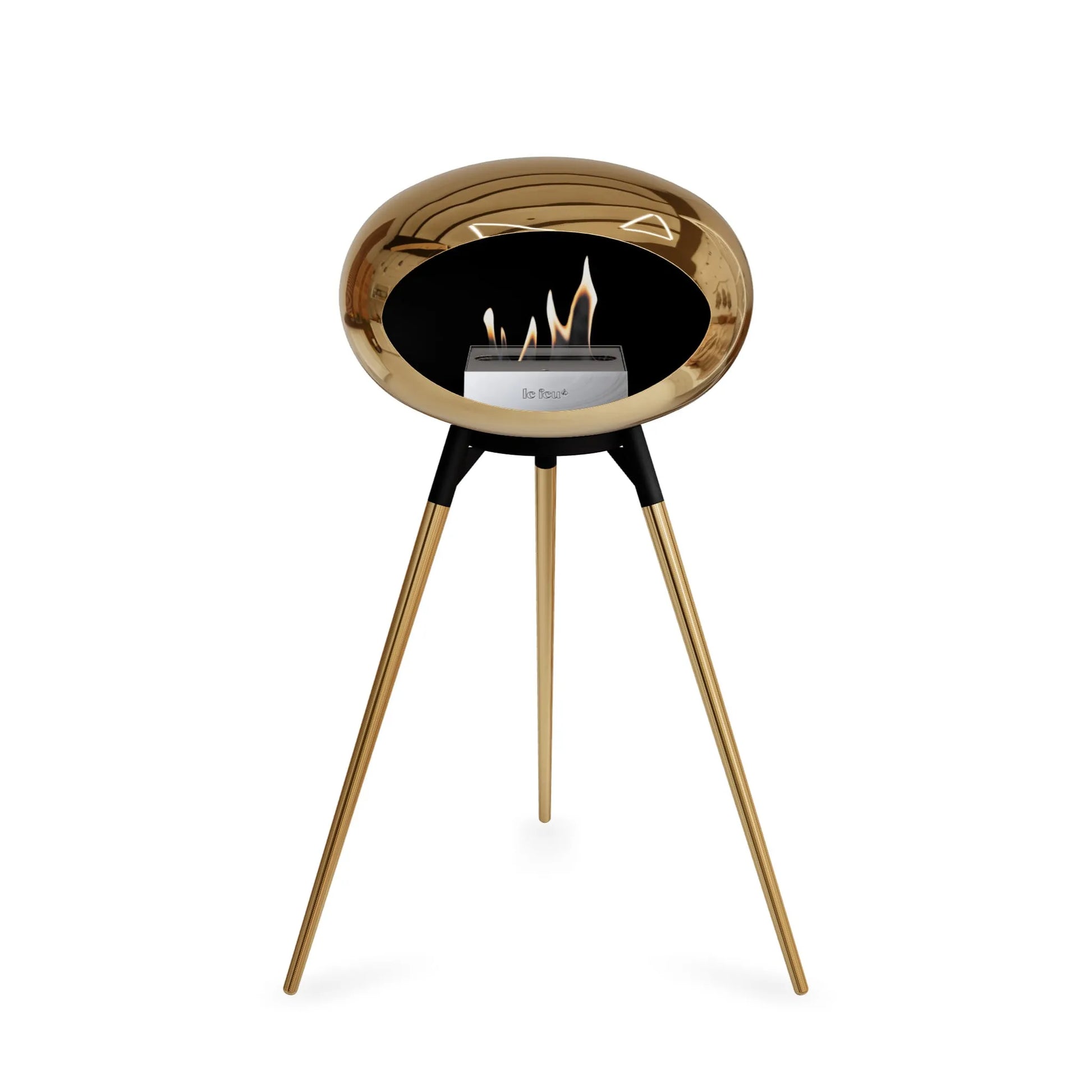  Le Feu Ground High Dome <br>Chromed Rose Gold Nüline Distribution Fireplaces art-noise.myshopify.com le-feu-ground-high-dome-br-chromed-rose-gold