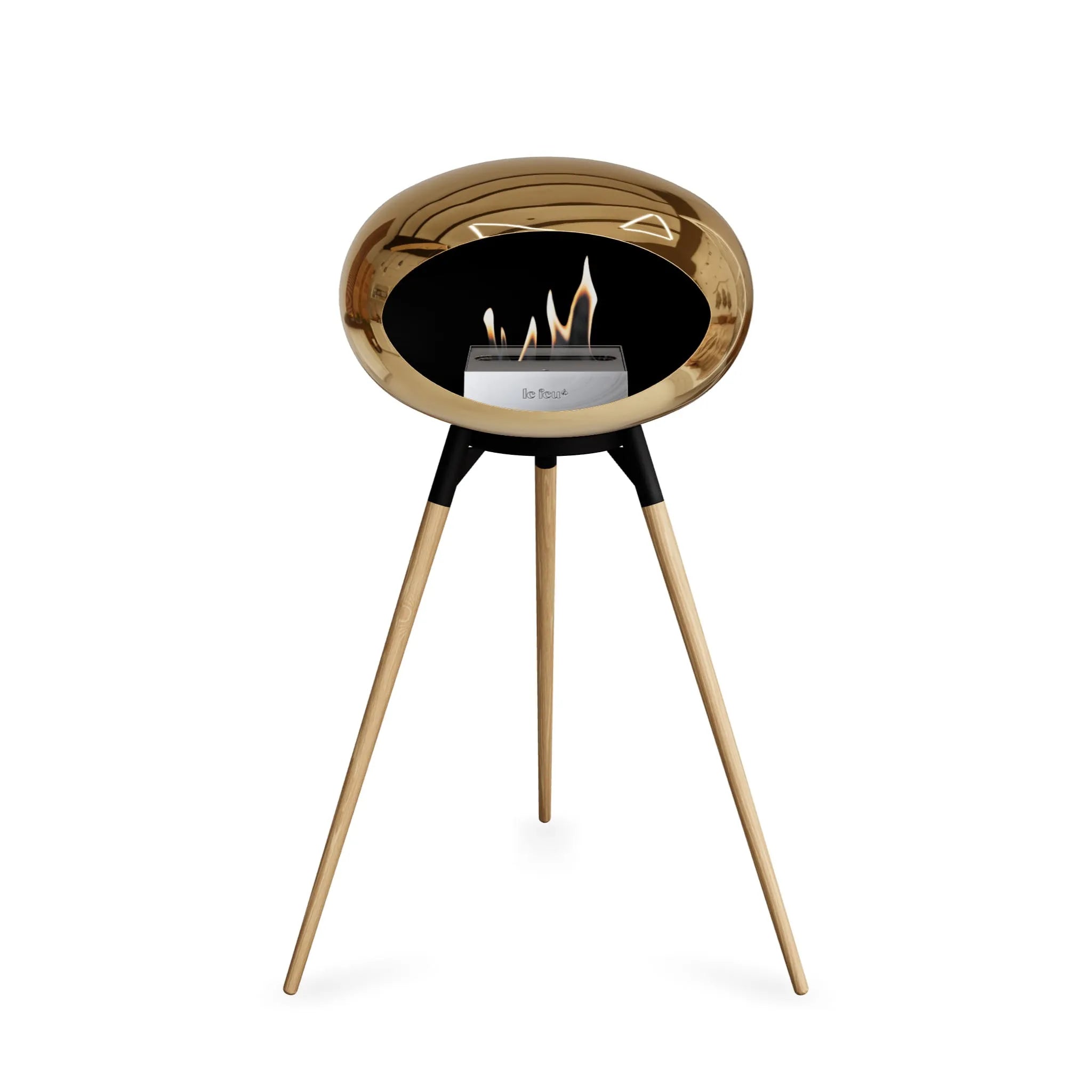  Le Feu Ground High Dome <br>Chromed Rose Gold Nüline Distribution Fireplaces art-noise.myshopify.com le-feu-ground-high-dome-br-chromed-rose-gold