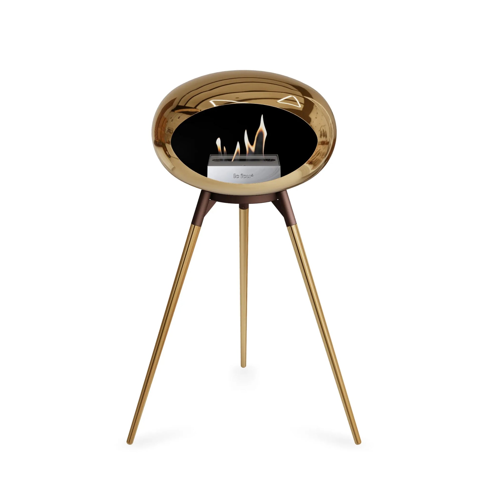  Le Feu Ground High Dome <br>Chromed Rose Gold Nüline Distribution Fireplaces art-noise.myshopify.com le-feu-ground-high-dome-br-chromed-rose-gold