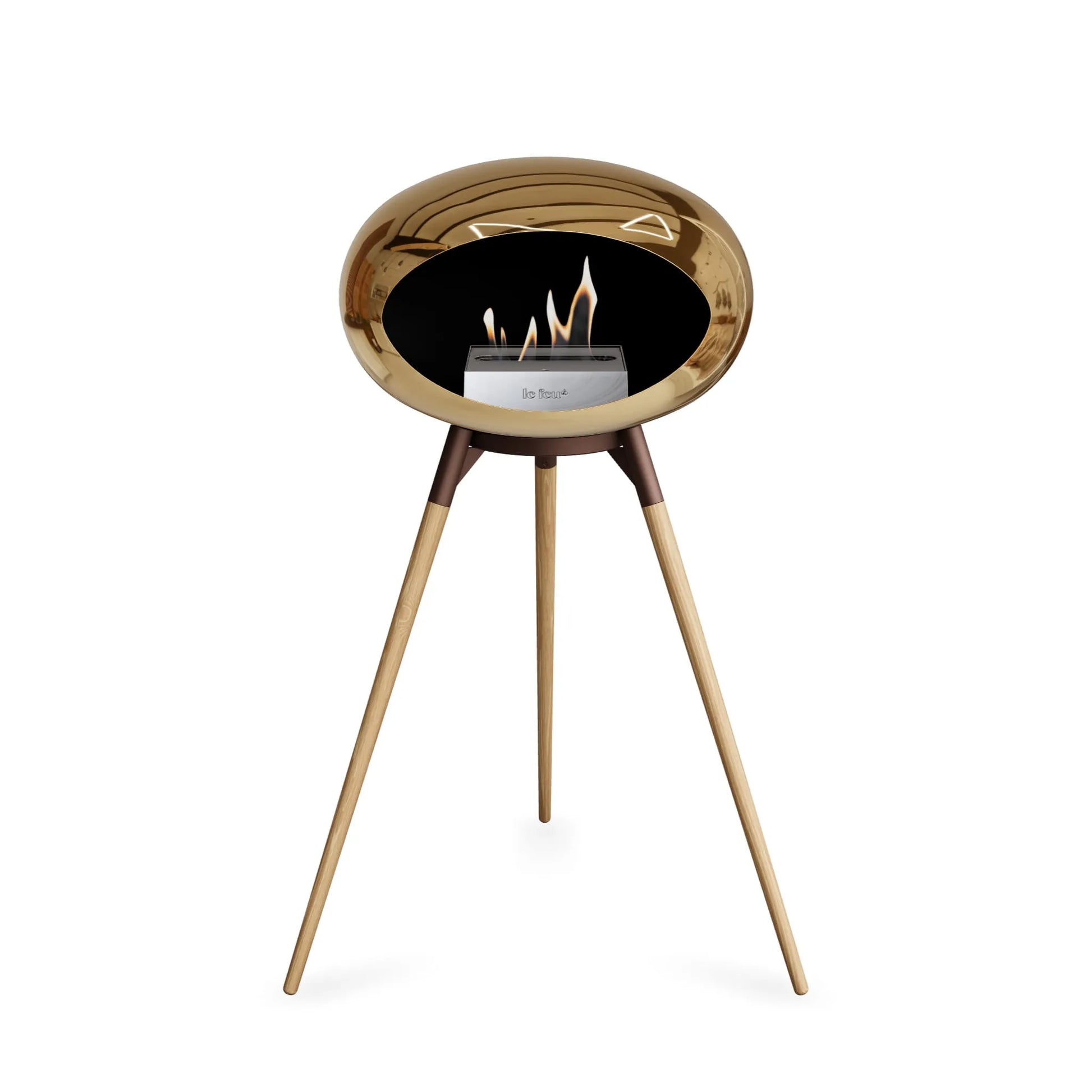  Le Feu Ground High Dome <br>Chromed Rose Gold Nüline Distribution Fireplaces art-noise.myshopify.com le-feu-ground-high-dome-br-chromed-rose-gold