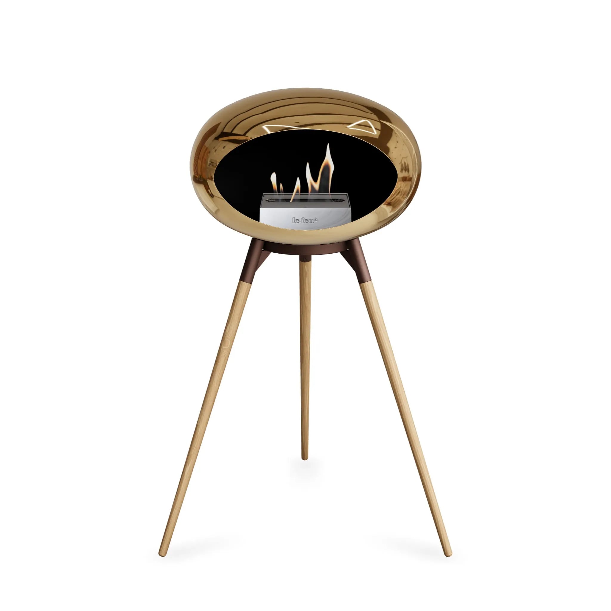  Le Feu Ground High Dome <br>Chromed Rose Gold Nüline Distribution Fireplaces art-noise.myshopify.com le-feu-ground-high-dome-br-chromed-rose-gold