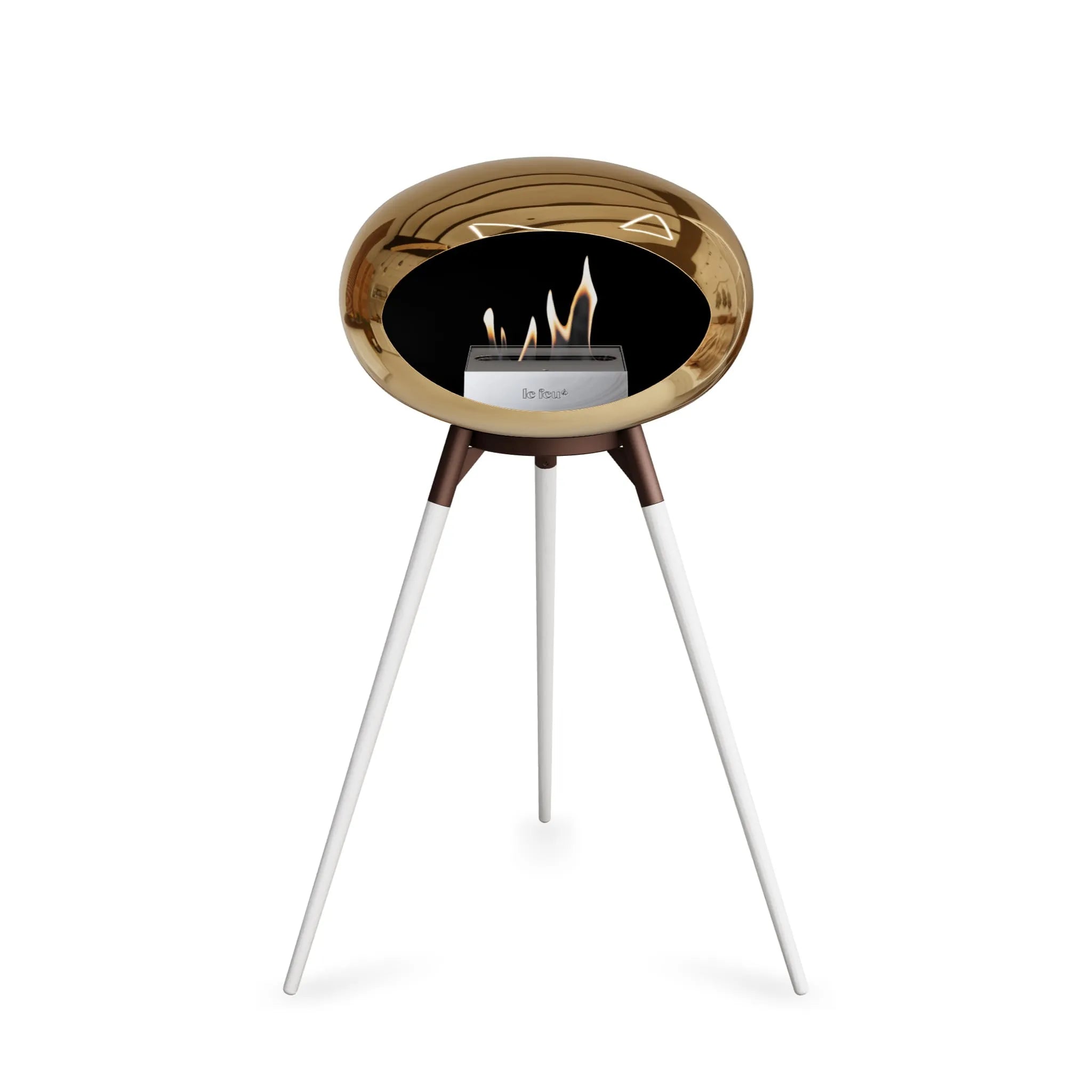  Le Feu Ground High Dome <br>Chromed Rose Gold Nüline Distribution Fireplaces art-noise.myshopify.com le-feu-ground-high-dome-br-chromed-rose-gold
