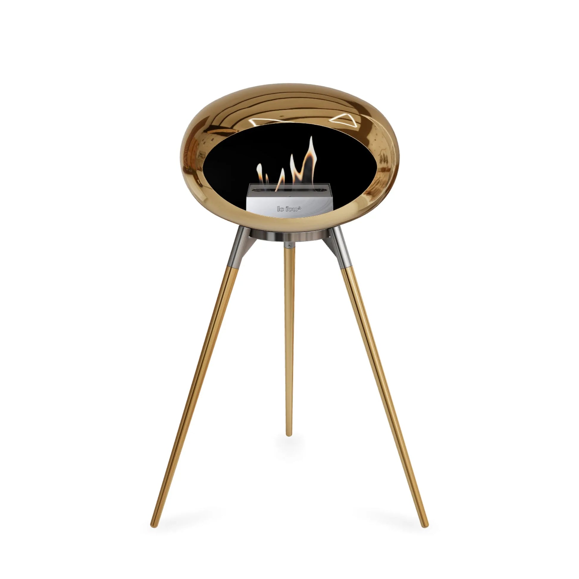  Le Feu Ground High Dome <br>Chromed Rose Gold Nüline Distribution Fireplaces art-noise.myshopify.com le-feu-ground-high-dome-br-chromed-rose-gold