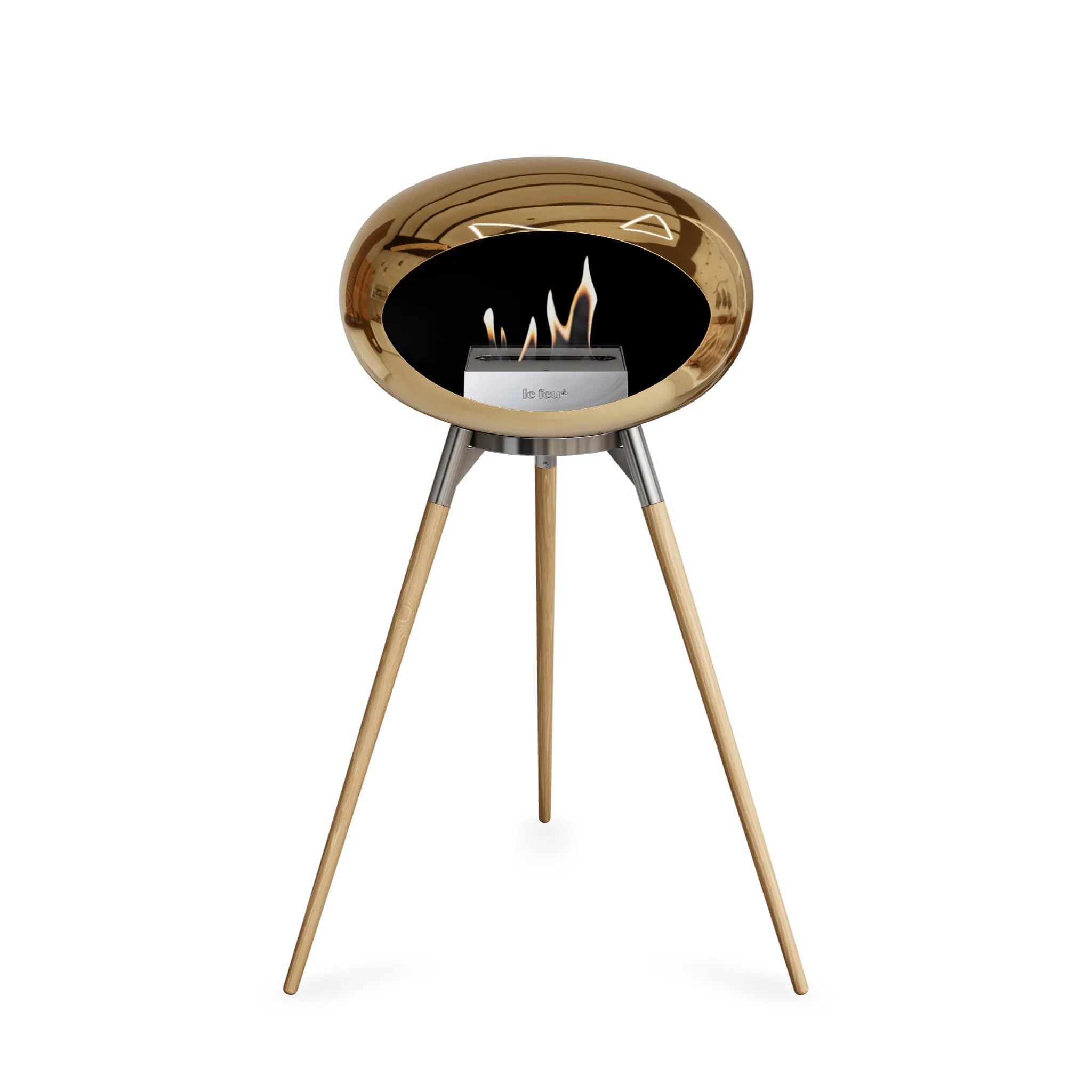  Le Feu Ground High Dome <br>Chromed Rose Gold Nüline Distribution Fireplaces art-noise.myshopify.com le-feu-ground-high-dome-br-chromed-rose-gold