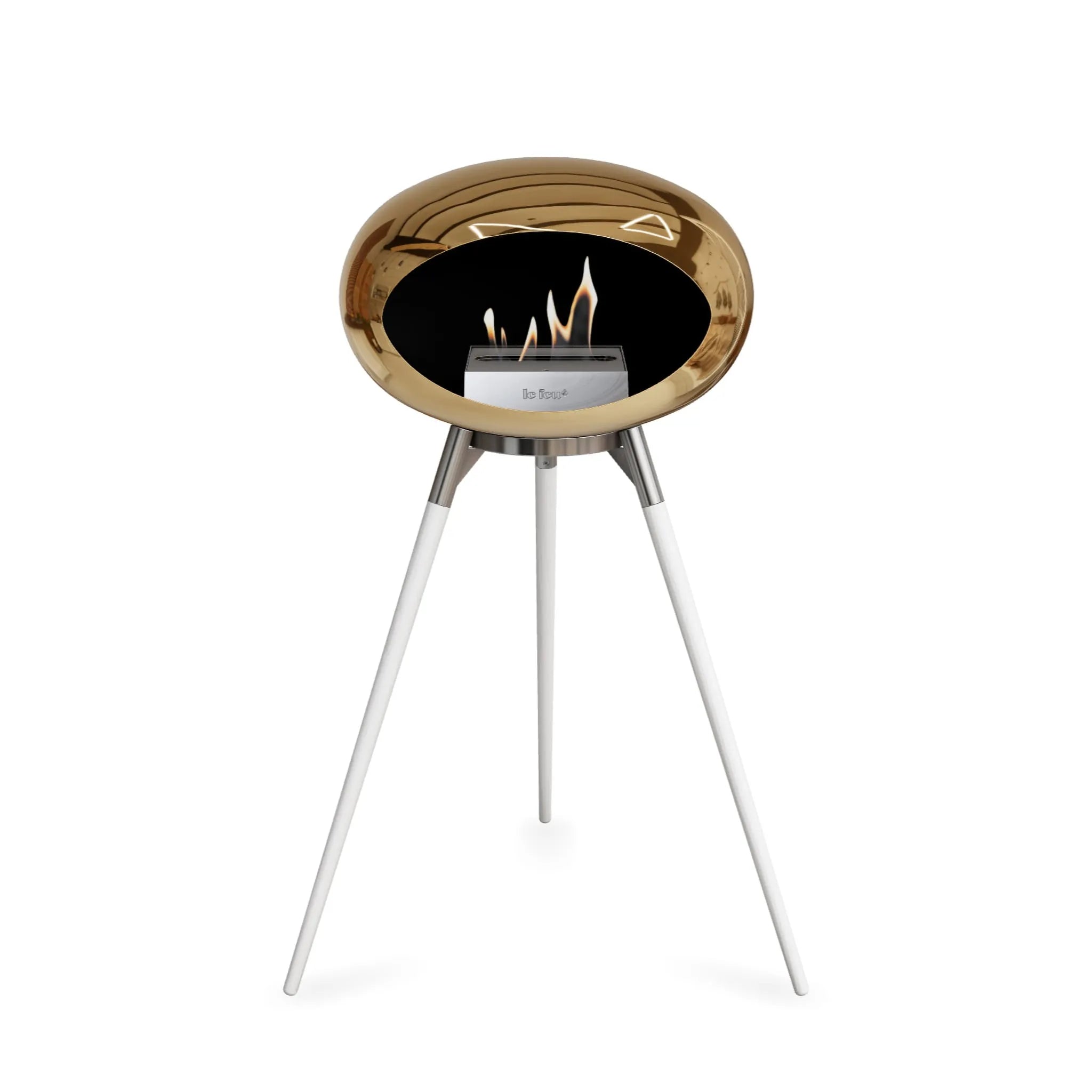  Le Feu Ground High Dome <br>Chromed Rose Gold Nüline Distribution Fireplaces art-noise.myshopify.com le-feu-ground-high-dome-br-chromed-rose-gold