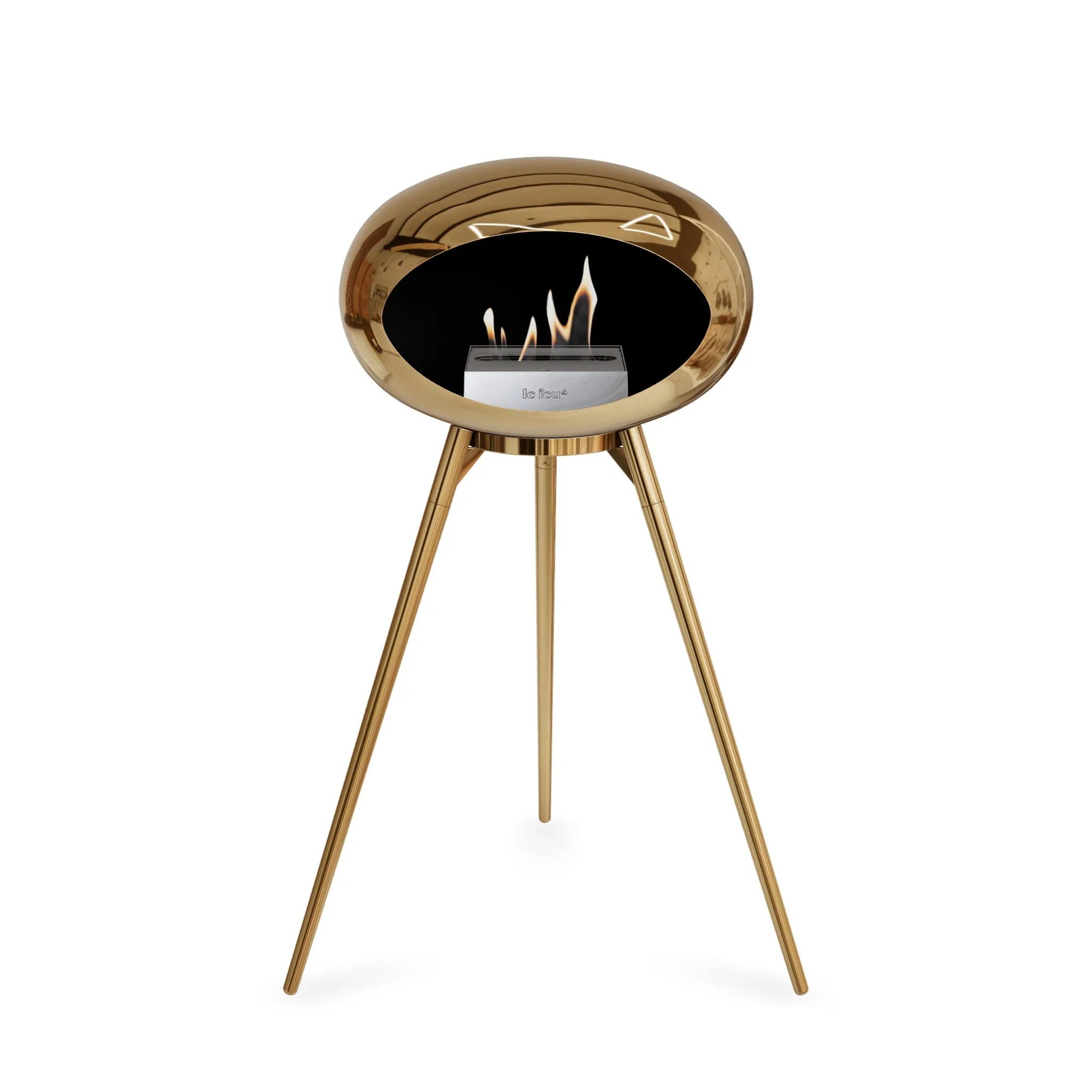  Le Feu Ground High Dome <br>Chromed Rose Gold Nüline Distribution Fireplaces art-noise.myshopify.com le-feu-ground-high-dome-br-chromed-rose-gold
