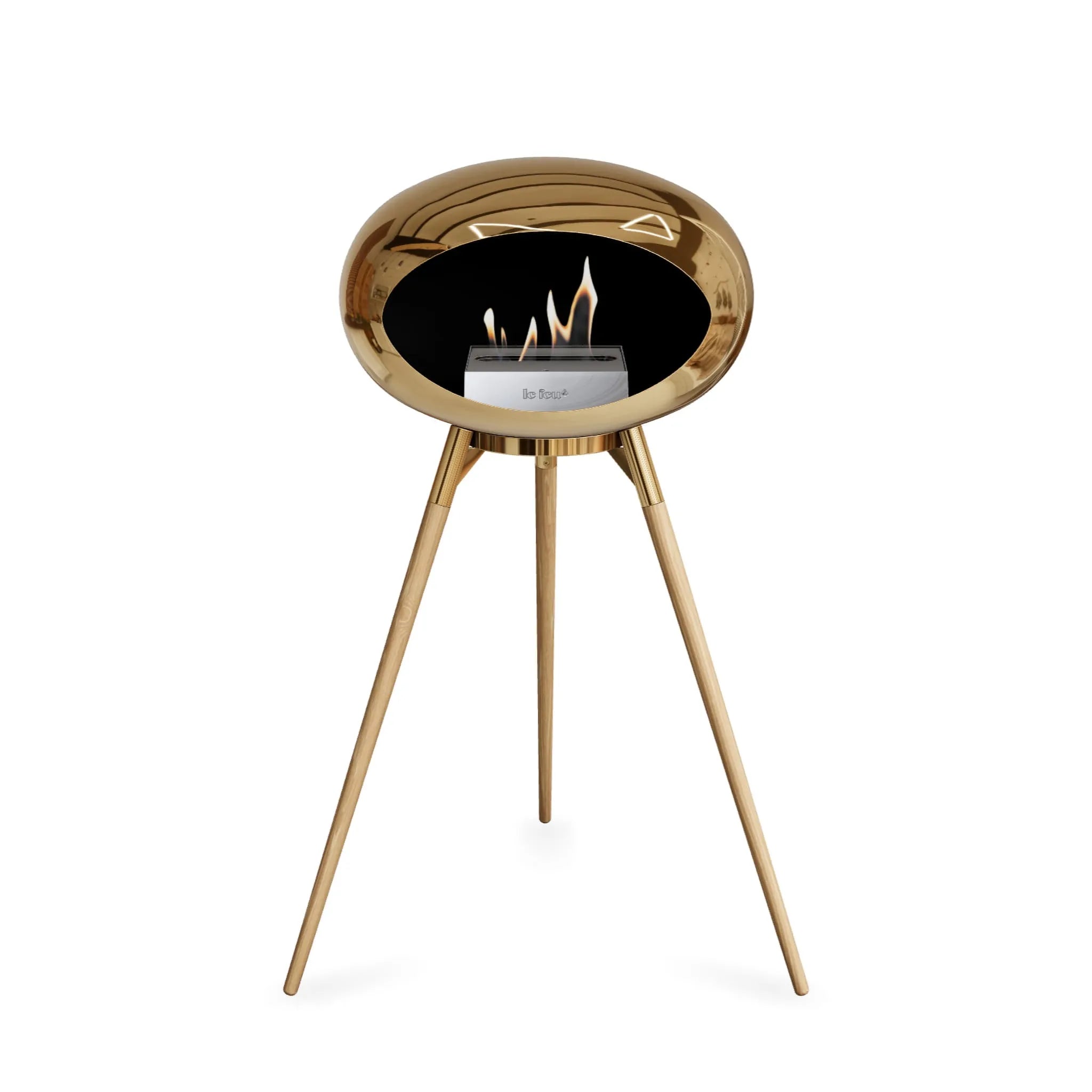  Le Feu Ground High Dome <br>Chromed Rose Gold Nüline Distribution Fireplaces art-noise.myshopify.com le-feu-ground-high-dome-br-chromed-rose-gold