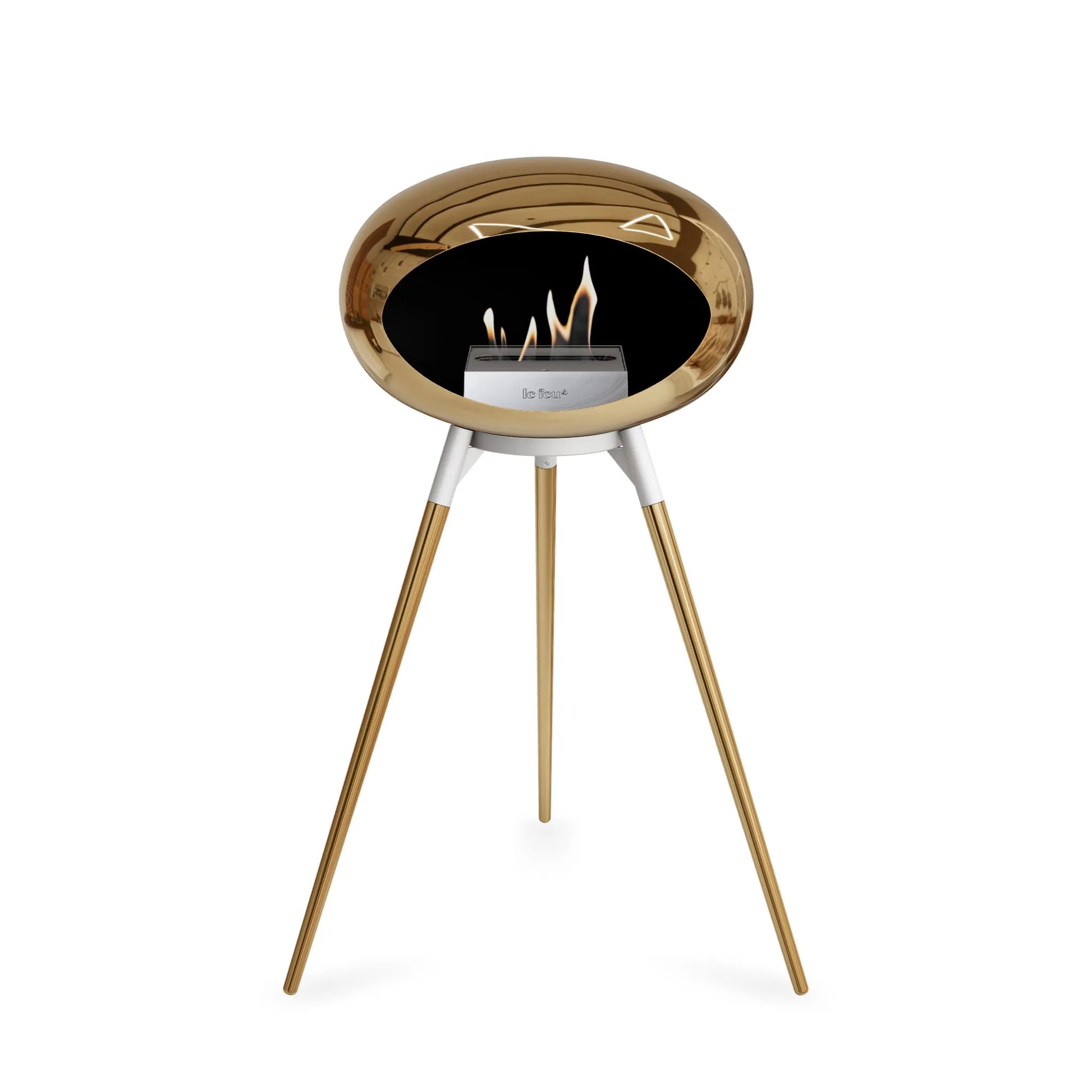  Le Feu Ground High Dome <br>Chromed Rose Gold Nüline Distribution Fireplaces art-noise.myshopify.com le-feu-ground-high-dome-br-chromed-rose-gold