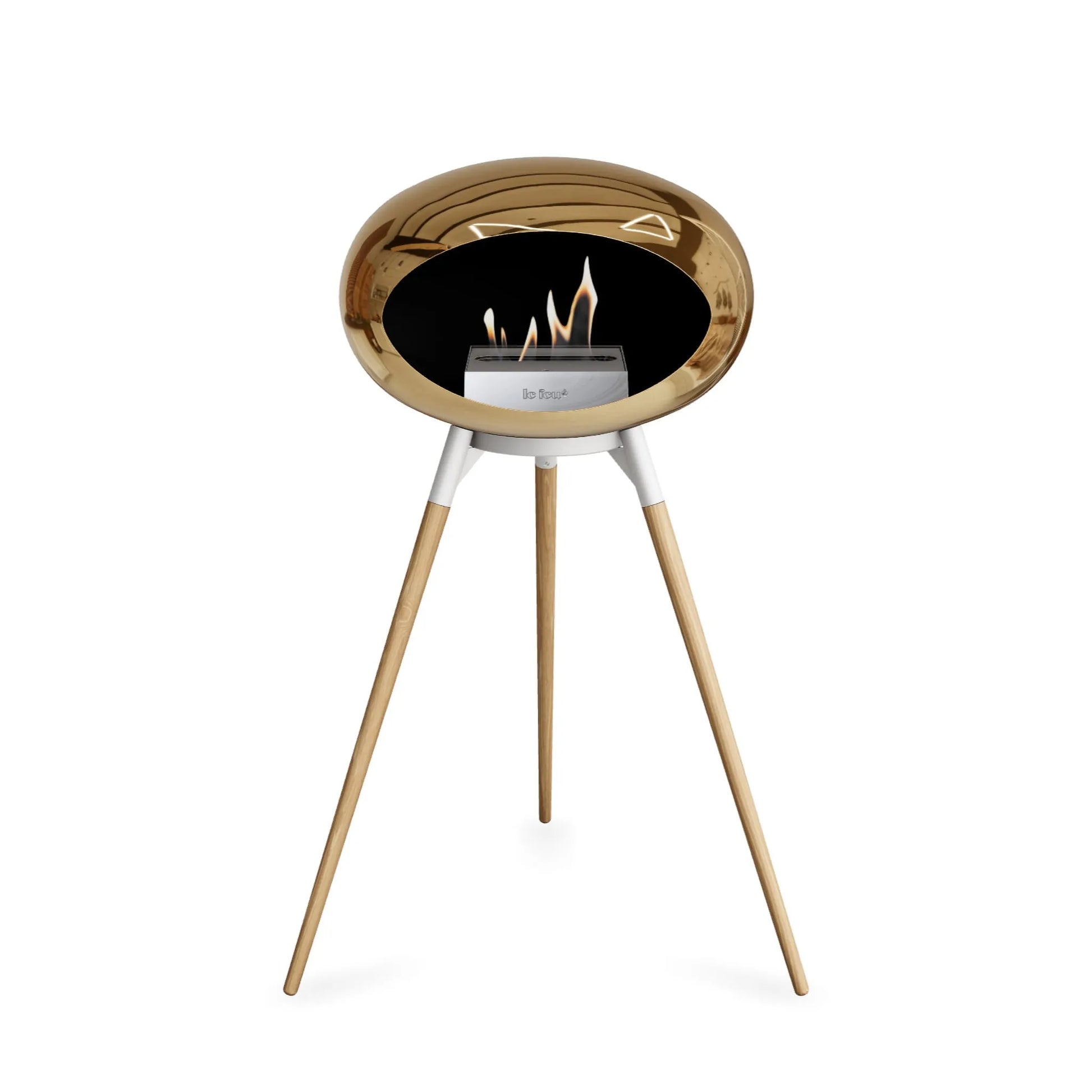  Le Feu Ground High Dome <br>Chromed Rose Gold Nüline Distribution Fireplaces art-noise.myshopify.com le-feu-ground-high-dome-br-chromed-rose-gold