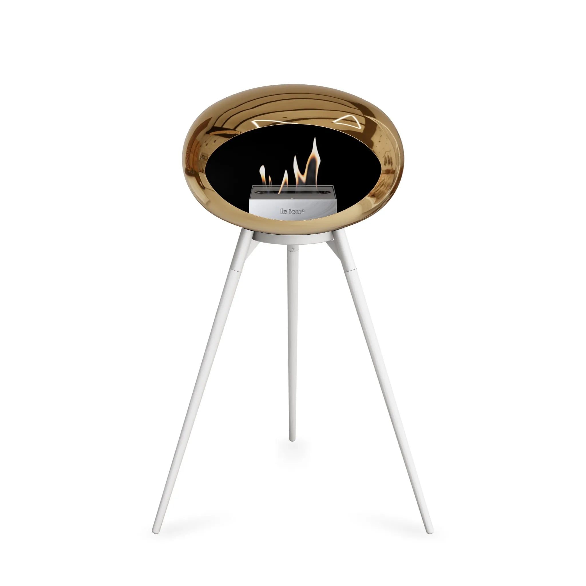  Le Feu Ground High Dome <br>Chromed Rose Gold Nüline Distribution Fireplaces art-noise.myshopify.com le-feu-ground-high-dome-br-chromed-rose-gold