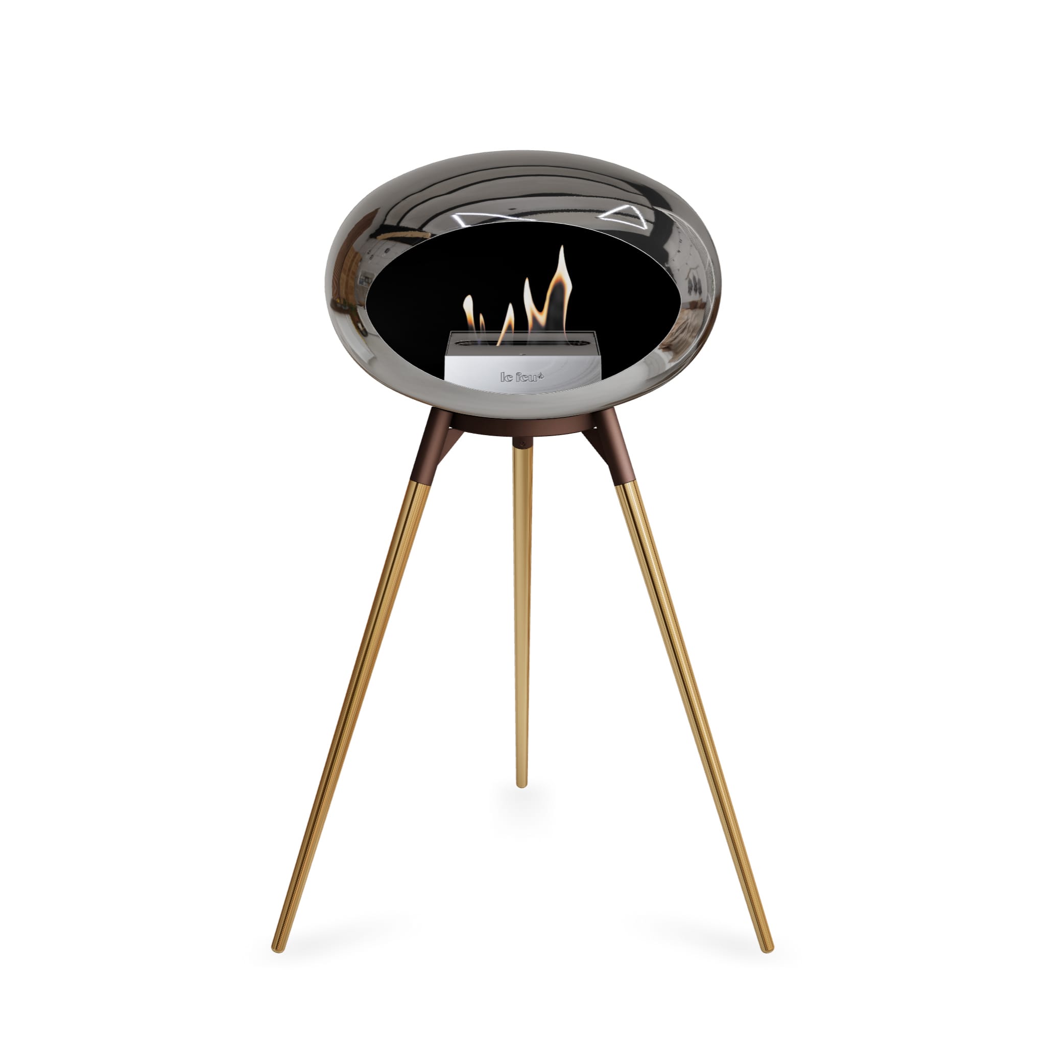 Le Feu Ground High Dome <br>Chromed Silver