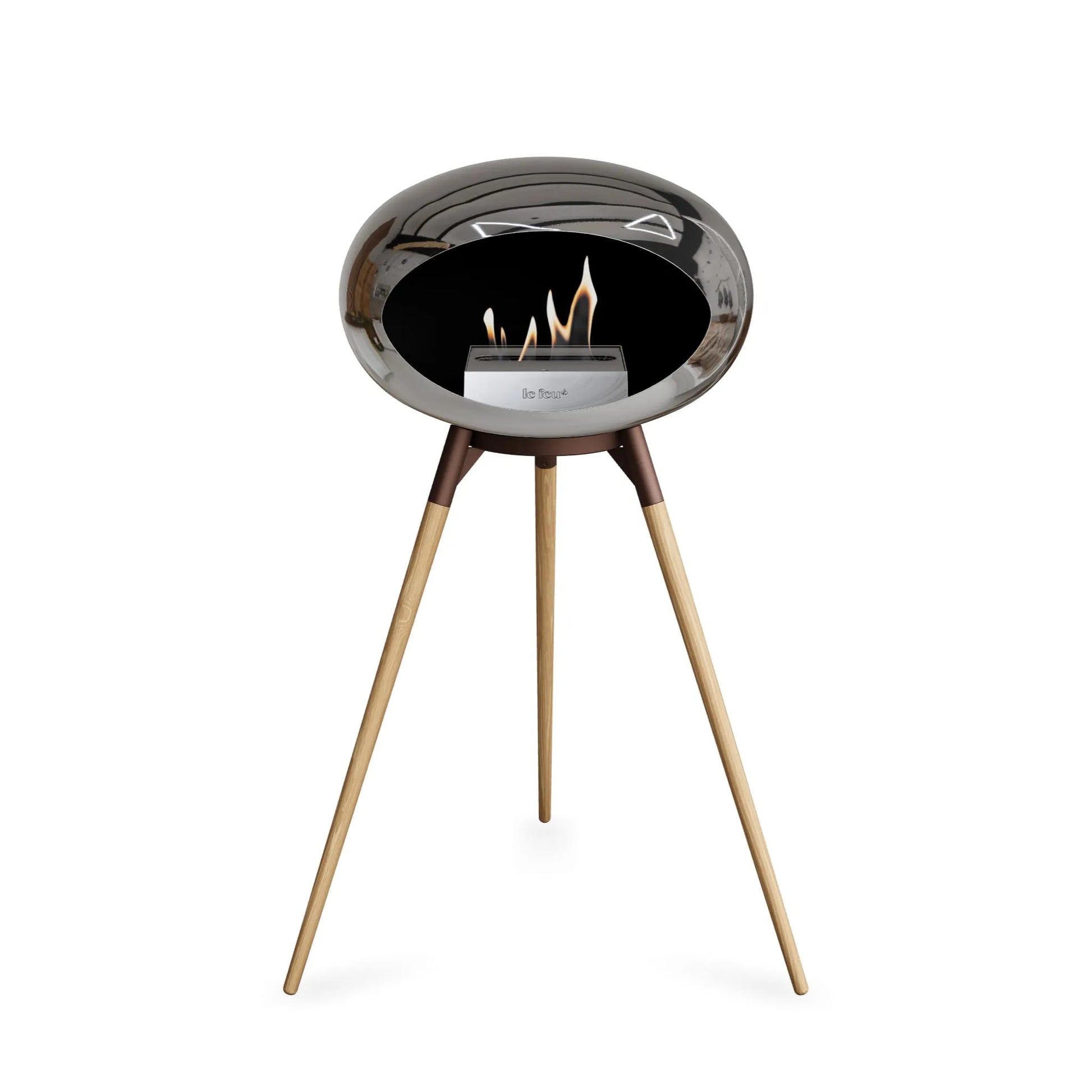  Le Feu Ground High Dome <br>Chromed Silver Nüline Distribution Fireplaces art-noise.myshopify.com le-feu-ground-high-dome-br-chromed-silver