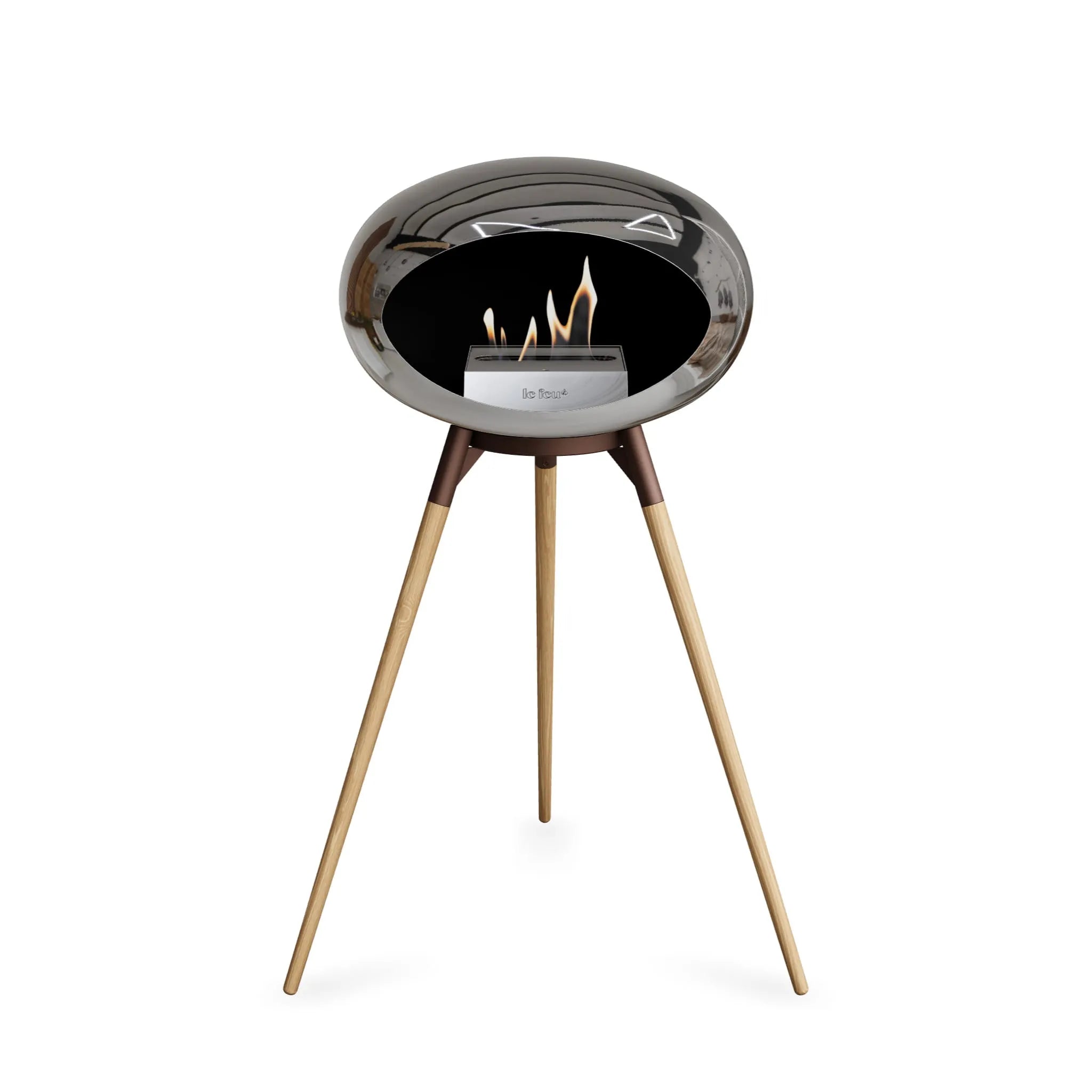  Le Feu Ground High Dome <br>Chromed Silver Nüline Distribution Fireplaces art-noise.myshopify.com le-feu-ground-high-dome-br-chromed-silver