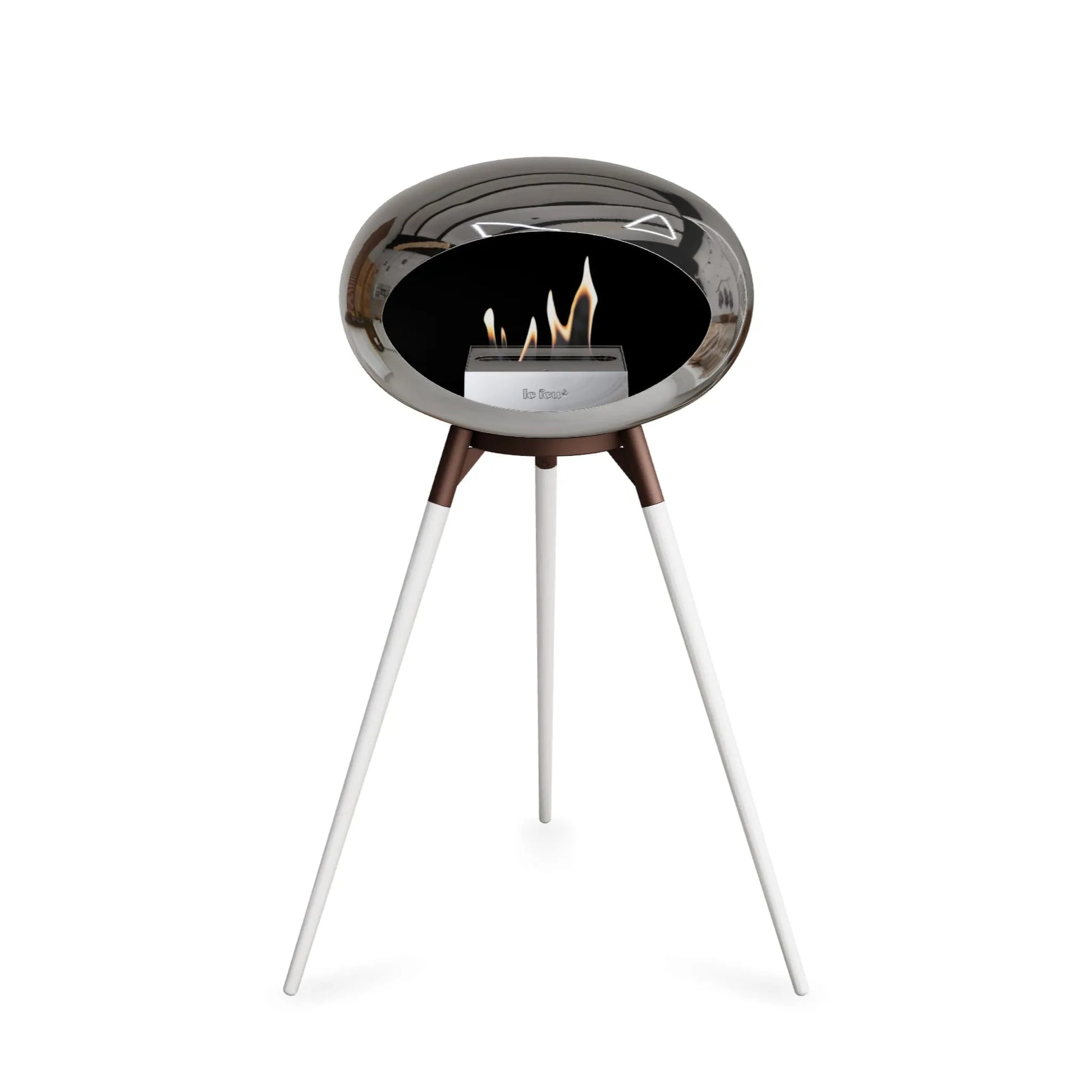  Le Feu Ground High Dome <br>Chromed Silver Nüline Distribution Fireplaces art-noise.myshopify.com le-feu-ground-high-dome-br-chromed-silver