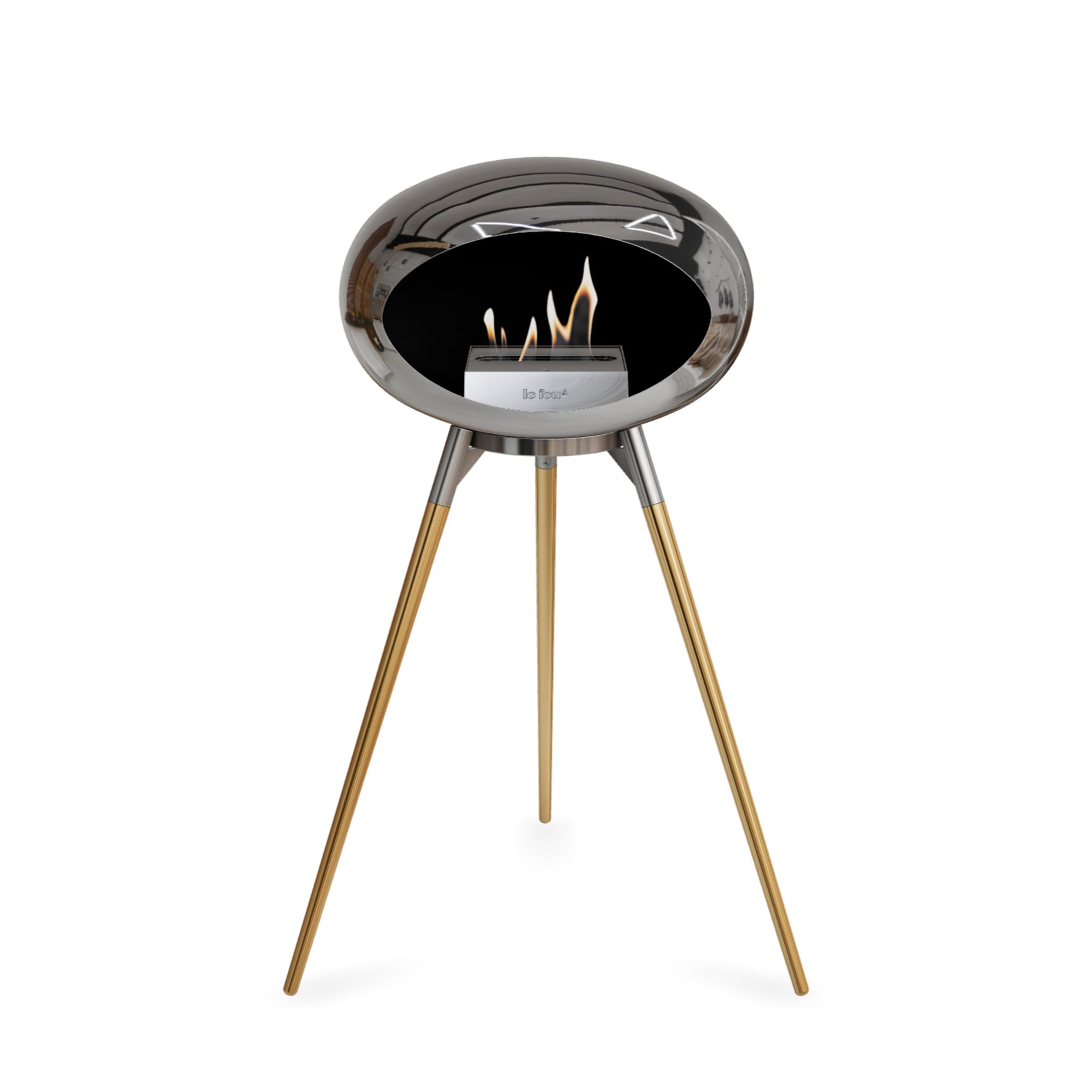 Le Feu Ground High Dome <br>Chromed Silver