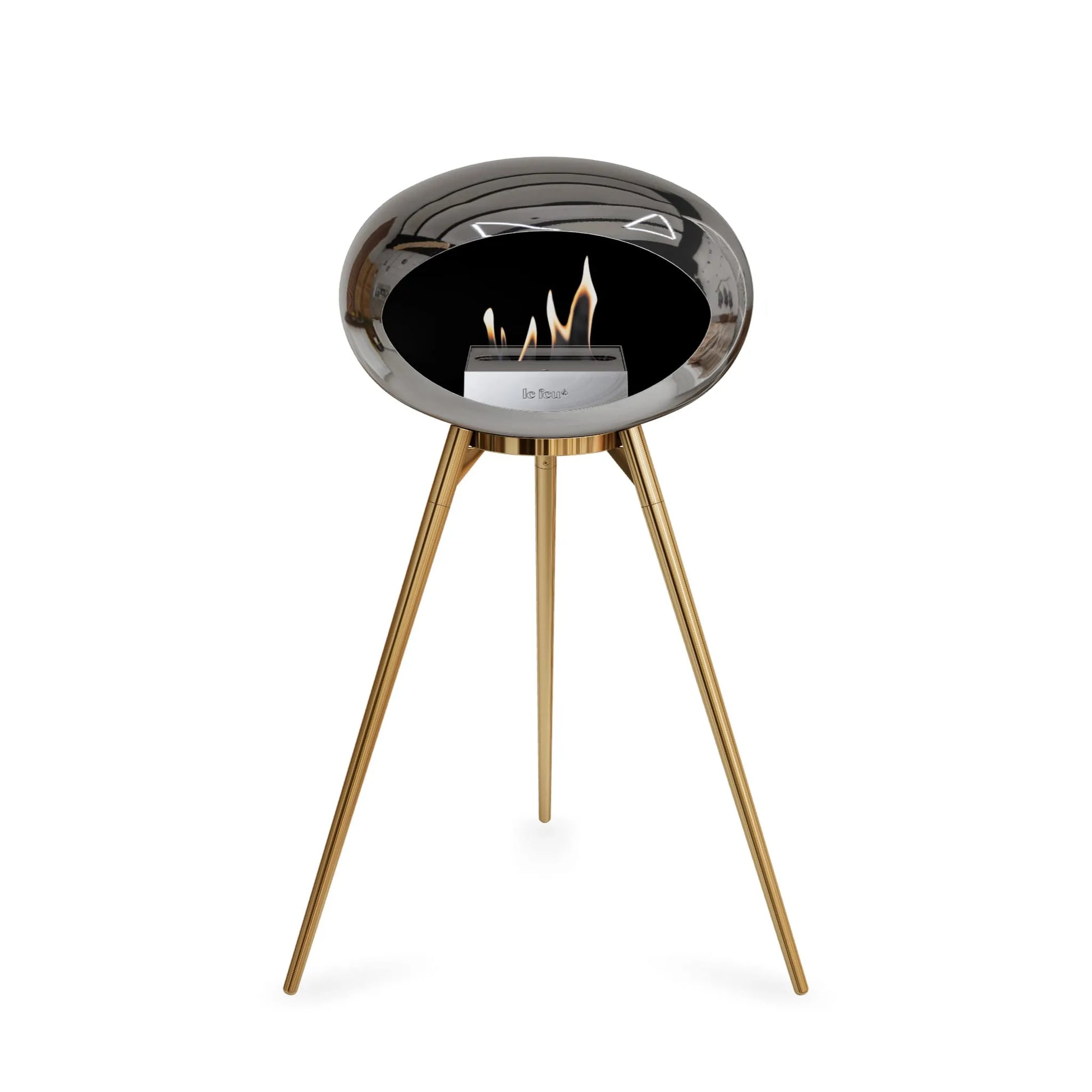  Le Feu Ground High Dome <br>Chromed Silver Nüline Distribution Fireplaces art-noise.myshopify.com le-feu-ground-high-dome-br-chromed-silver