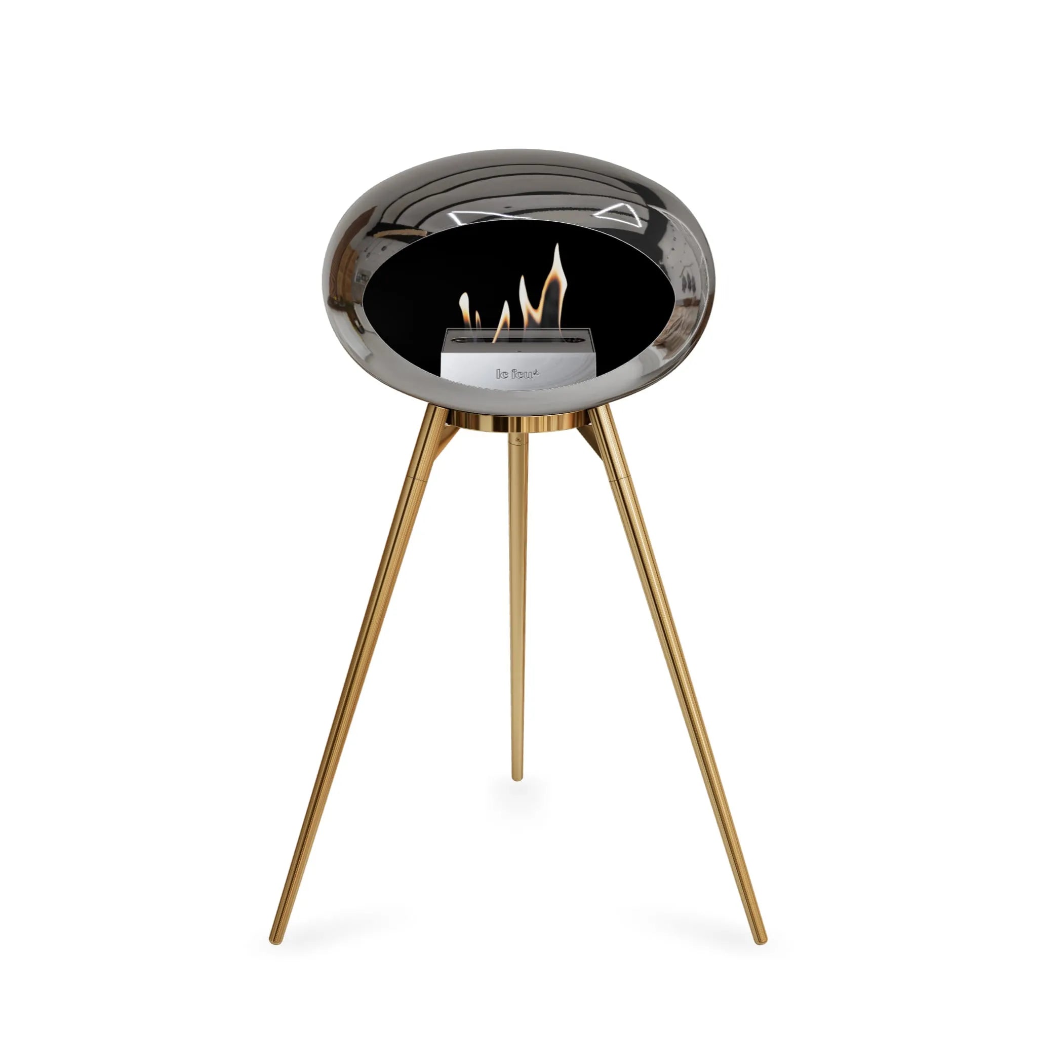 Le Feu Ground High Dome <br>Chromed Silver Nüline Distribution Fireplaces art-noise.myshopify.com le-feu-ground-high-dome-br-chromed-silver