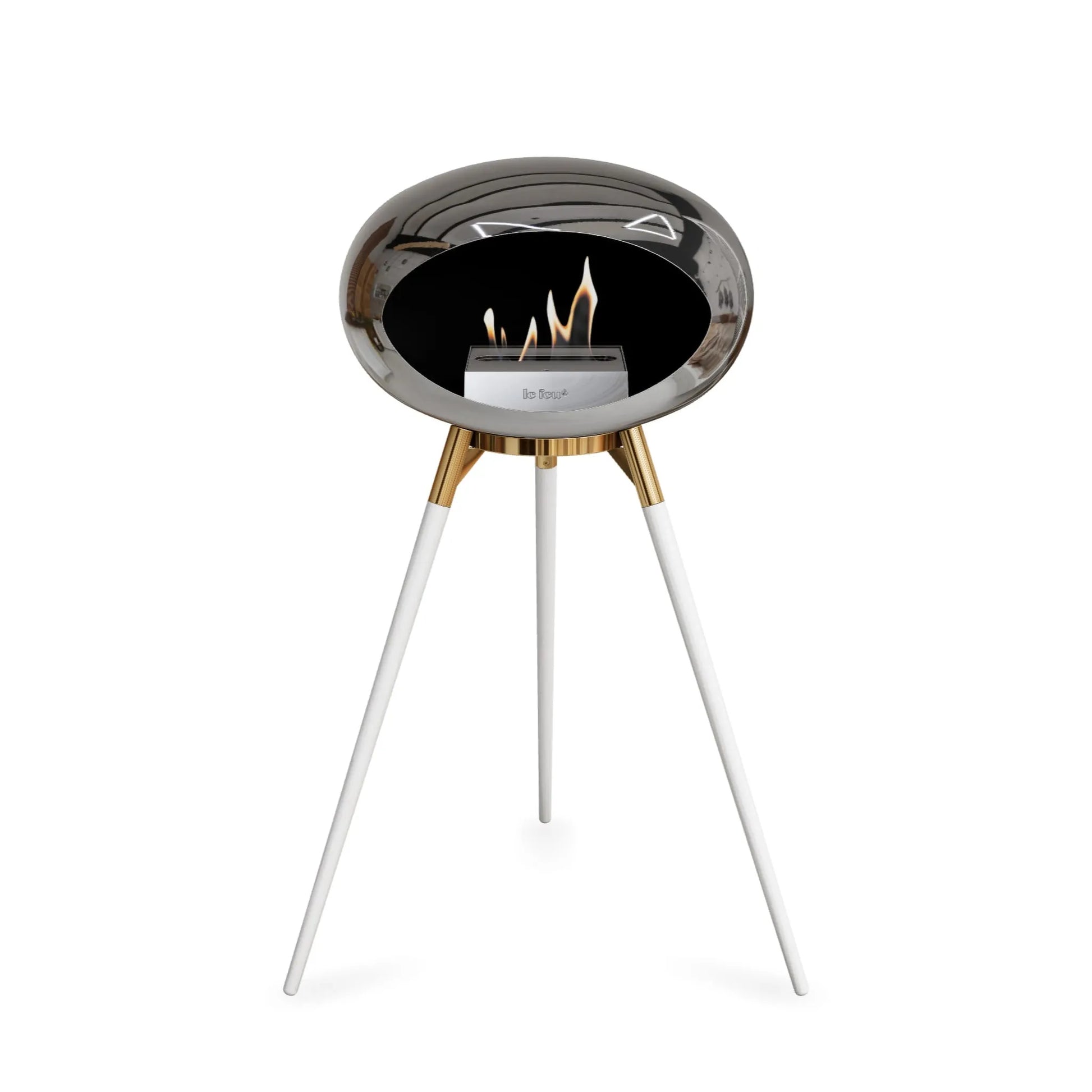  Le Feu Ground High Dome <br>Chromed Silver Nüline Distribution Fireplaces art-noise.myshopify.com le-feu-ground-high-dome-br-chromed-silver
