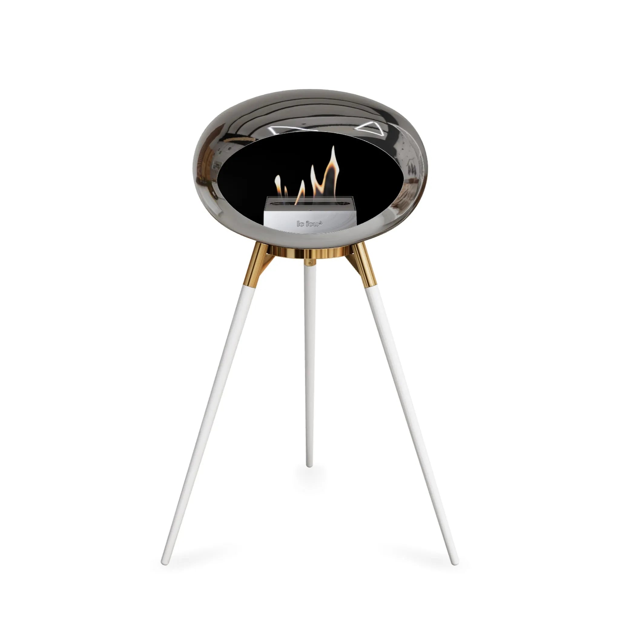  Le Feu Ground High Dome <br>Chromed Silver Nüline Distribution Fireplaces art-noise.myshopify.com le-feu-ground-high-dome-br-chromed-silver