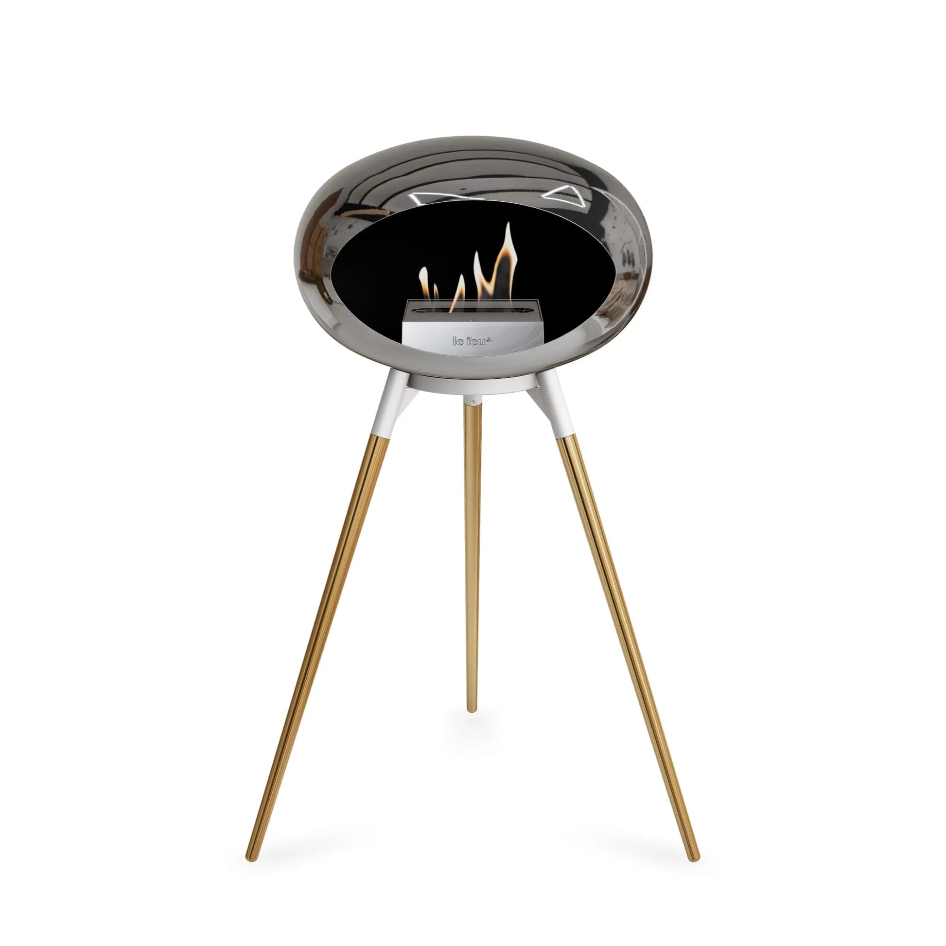  Le Feu Ground High Dome <br>Chromed Silver Nüline Distribution Fireplaces art-noise.myshopify.com le-feu-ground-high-dome-br-chromed-silver