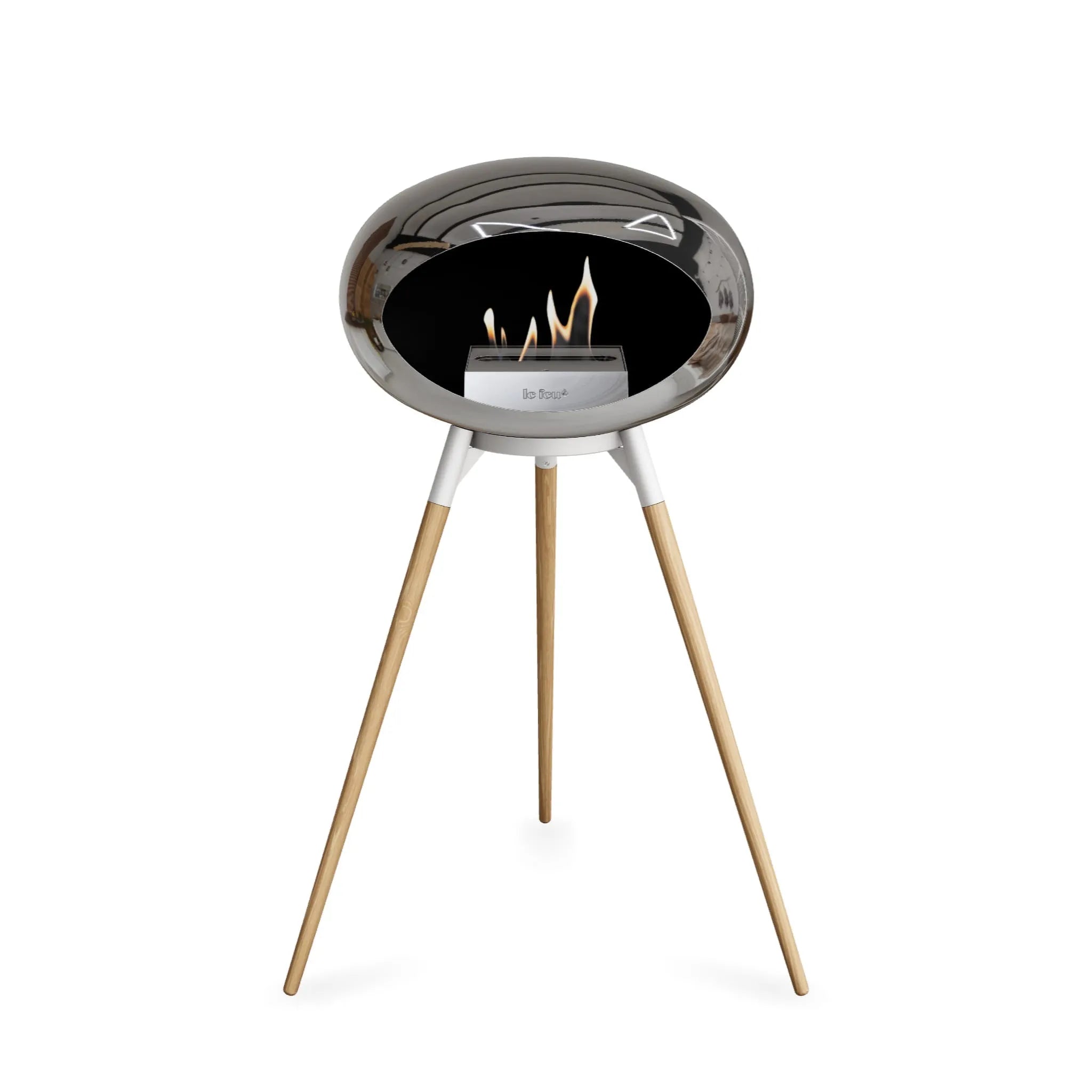  Le Feu Ground High Dome <br>Chromed Silver Nüline Distribution Fireplaces art-noise.myshopify.com le-feu-ground-high-dome-br-chromed-silver
