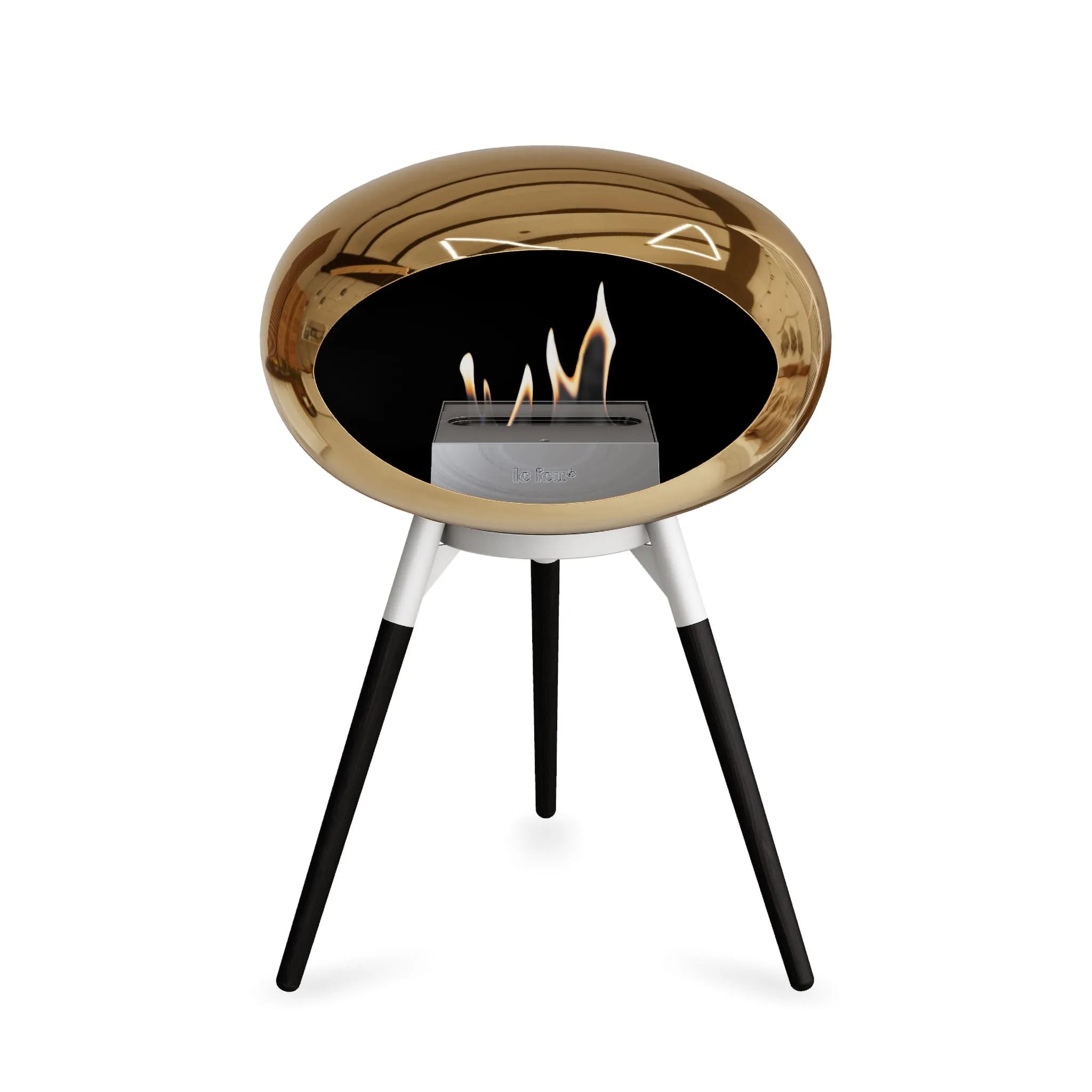  Le Feu Ground Low Dome <br>Chromed Rose Gold Nüline Distribution Fireplaces art-noise.myshopify.com le-feu-ground-low-dome-br-chromed-rose-gold