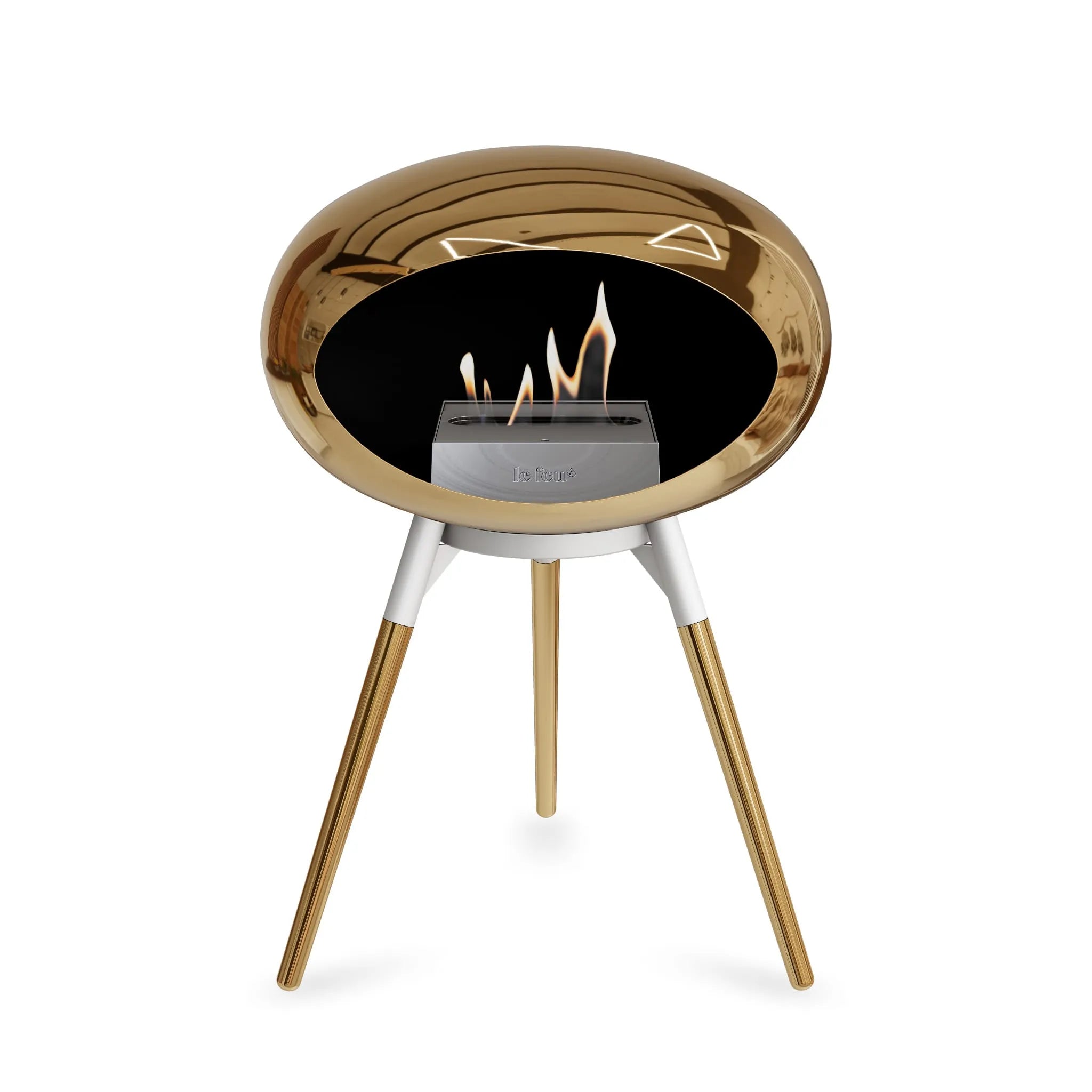  Le Feu Ground Low Dome <br>Chromed Rose Gold Nüline Distribution Fireplaces art-noise.myshopify.com le-feu-ground-low-dome-br-chromed-rose-gold