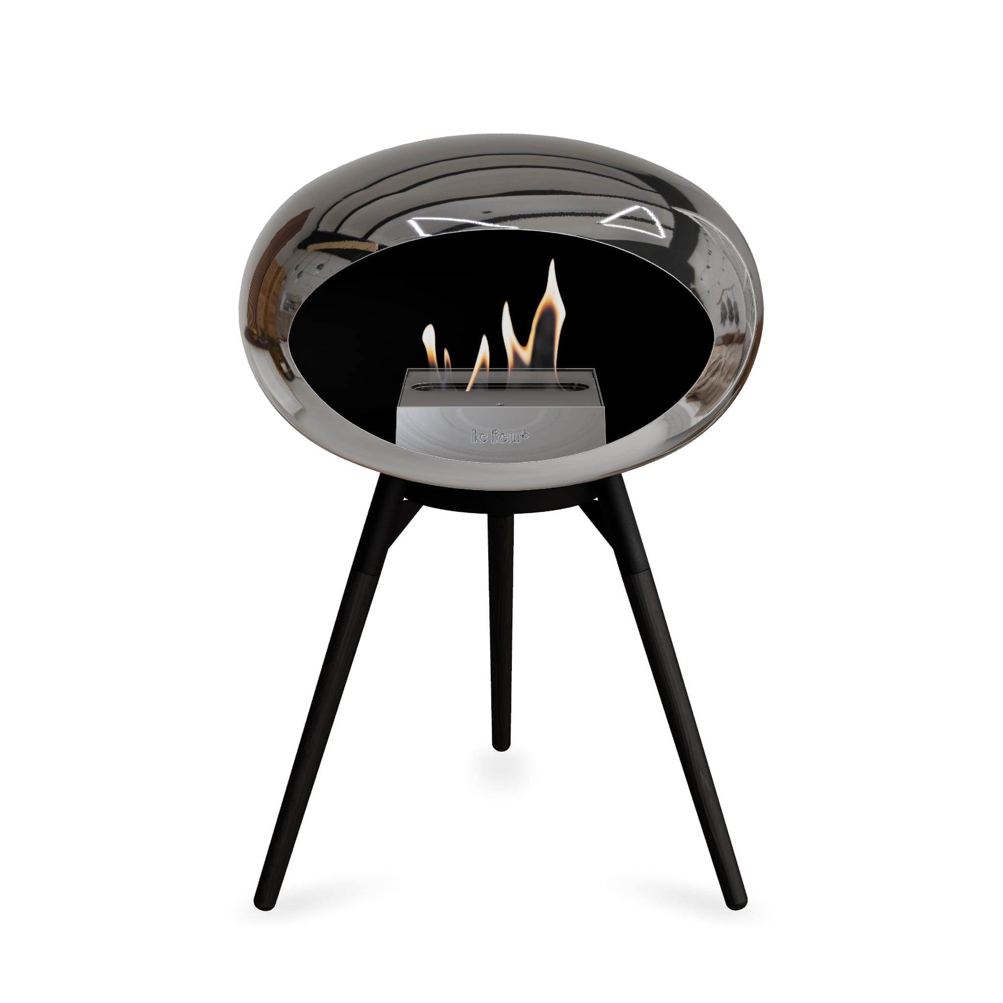 Le Feu Ground Low Dome <br>Chromed Silver