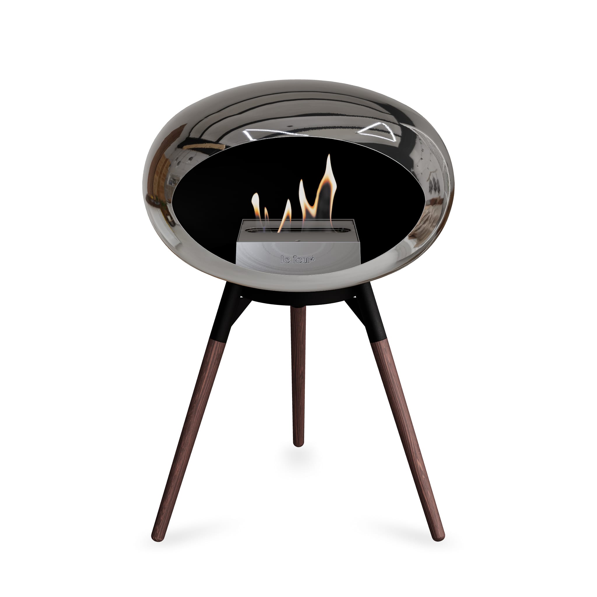 Le Feu Ground Low Dome <br>Chromed Silver