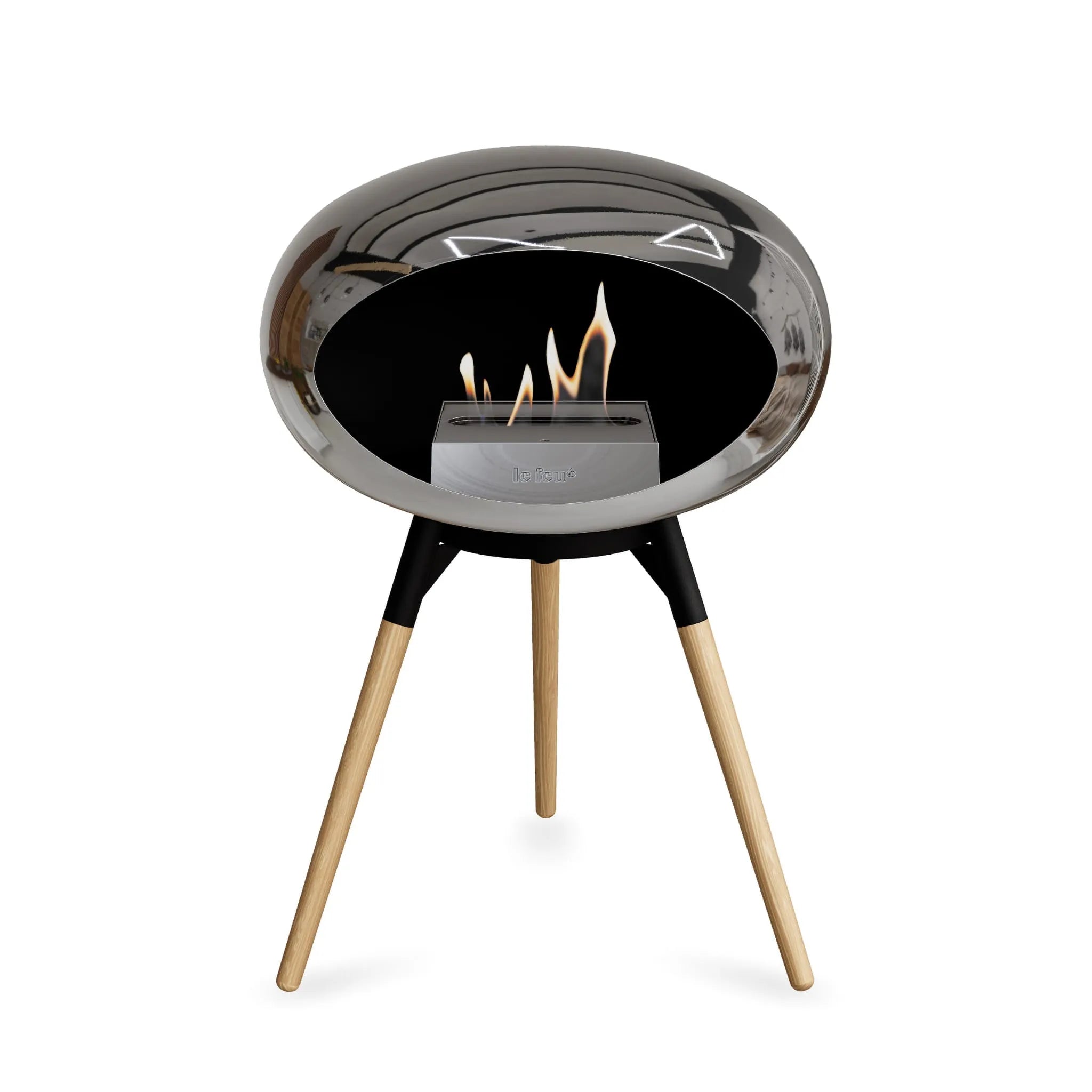  Le Feu Ground Low Dome <br>Chromed Silver Nüline Distribution Fireplaces art-noise.myshopify.com le-feu-ground-low-dome-br-chromed-silver