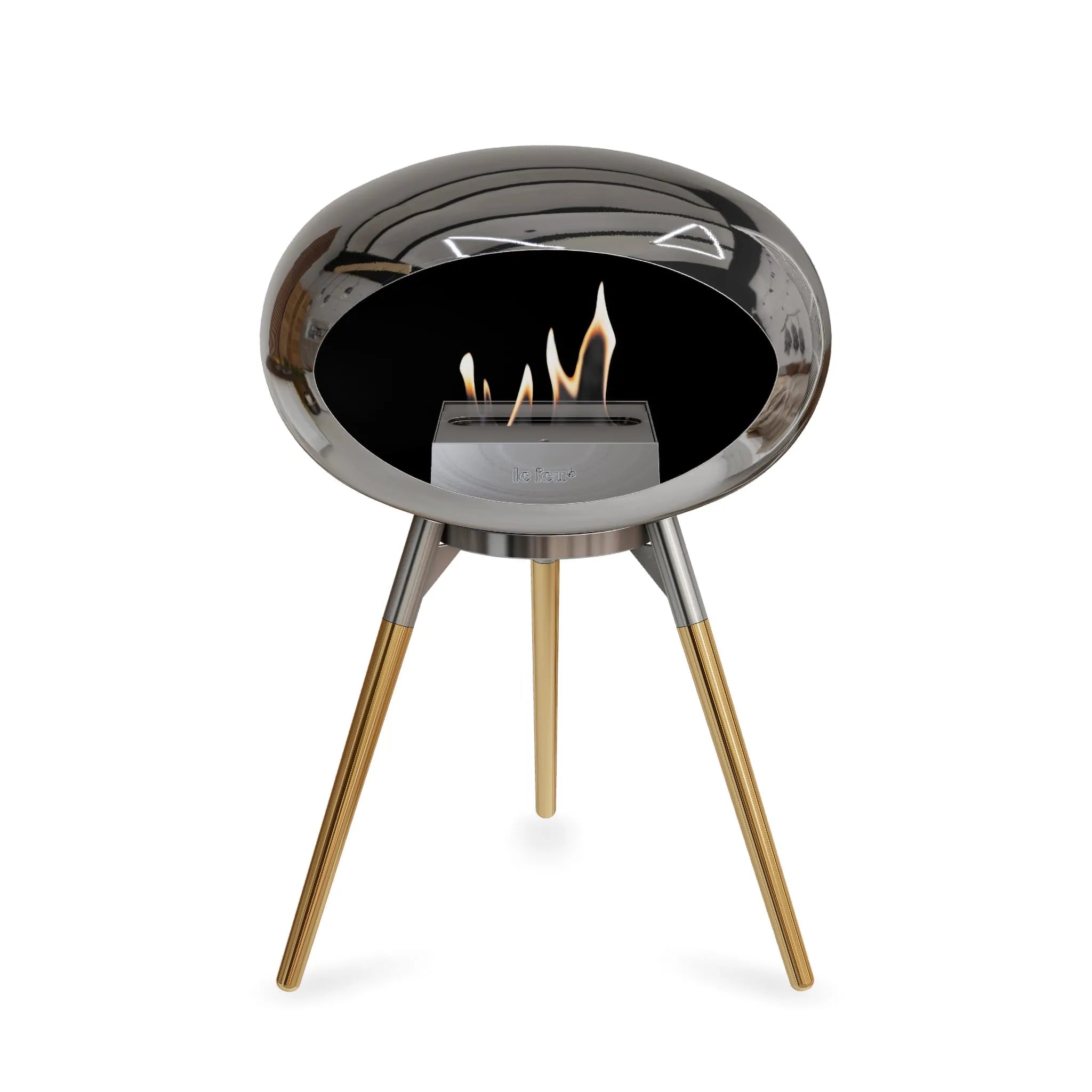  Le Feu Ground Low Dome <br>Chromed Silver Nüline Distribution Fireplaces art-noise.myshopify.com le-feu-ground-low-dome-br-chromed-silver