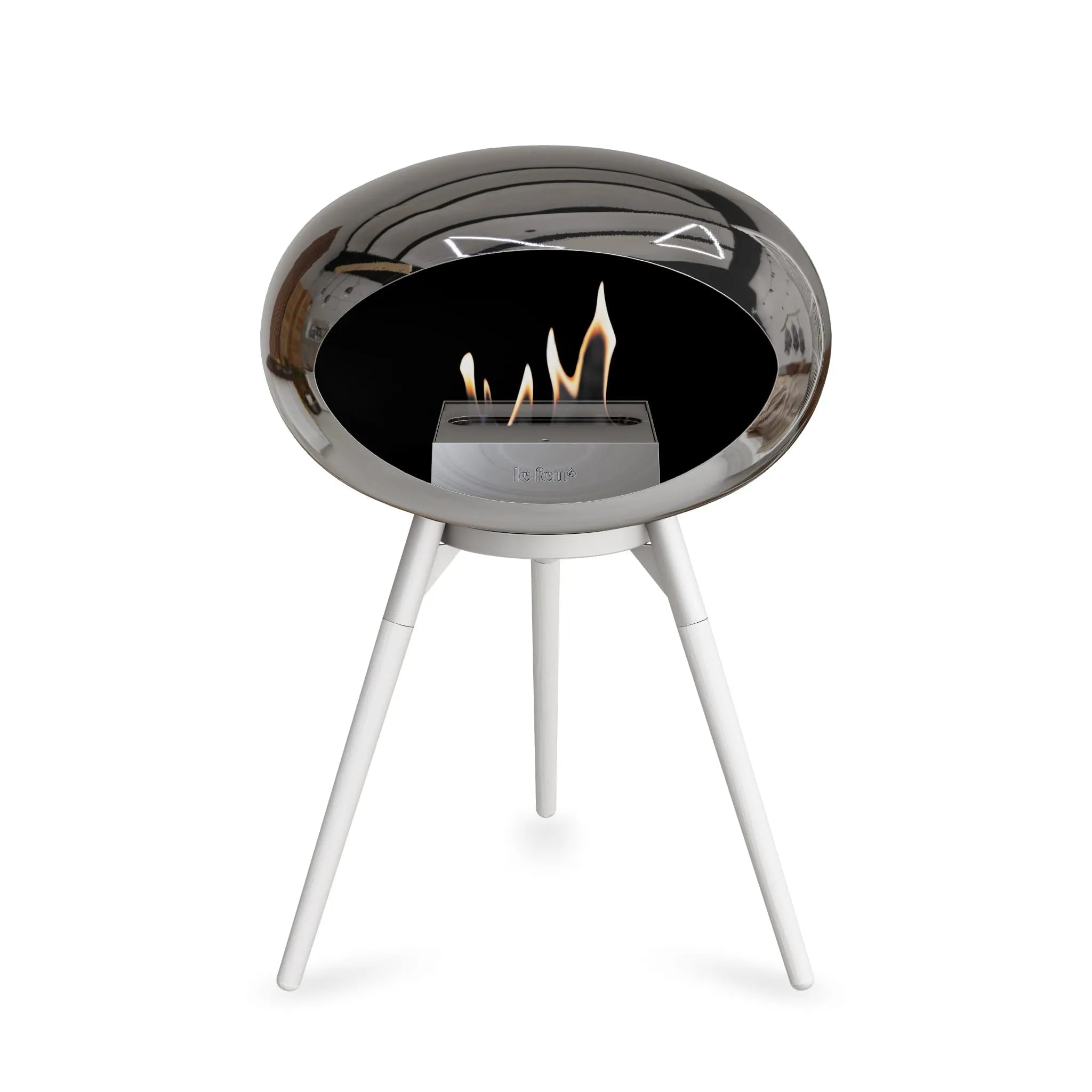  Le Feu Ground Low Dome <br>Chromed Silver Nüline Distribution Fireplaces art-noise.myshopify.com le-feu-ground-low-dome-br-chromed-silver