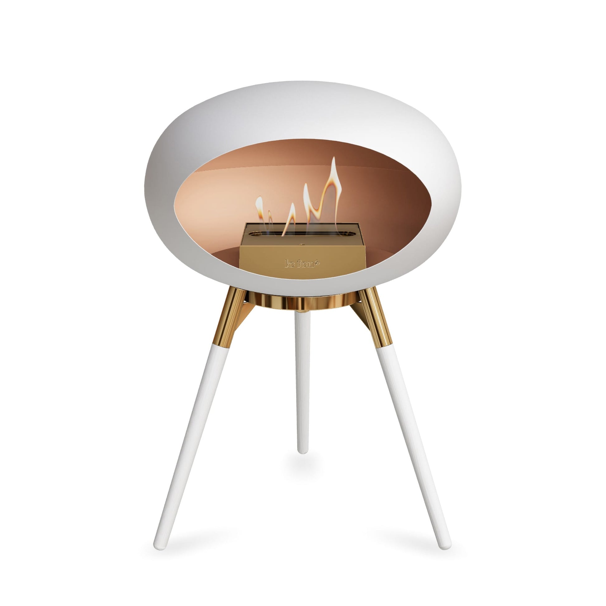 Le Feu Ground Low Dome <br>White Nüline Distribution Fireplaces art-noise.myshopify.com le-feu-ground-low-dome-br-white