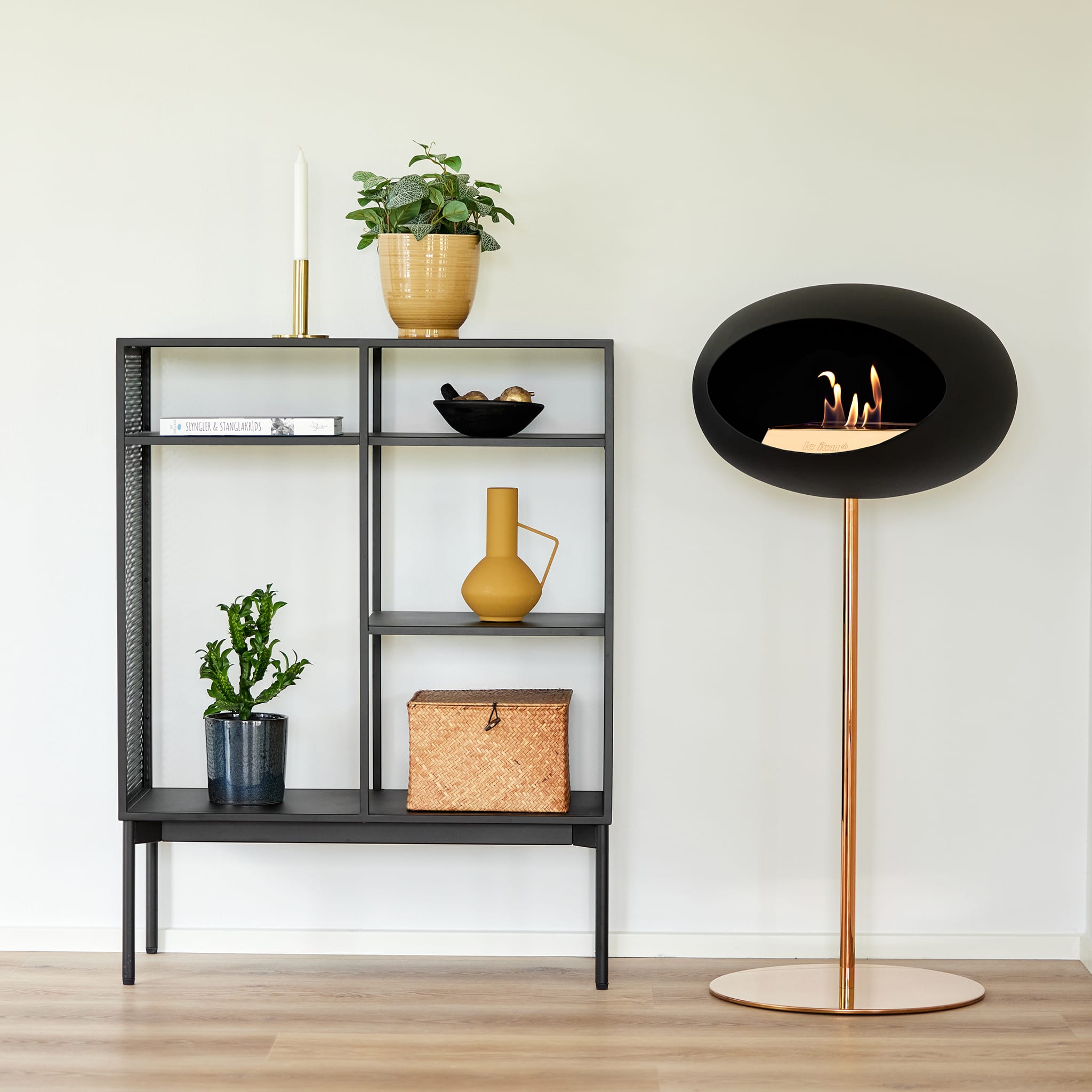 Le Feu Steel High Dome <br>Black Nüline Distribution Fireplaces art-noise.myshopify.com le-feu-steel-high-dome-br-black