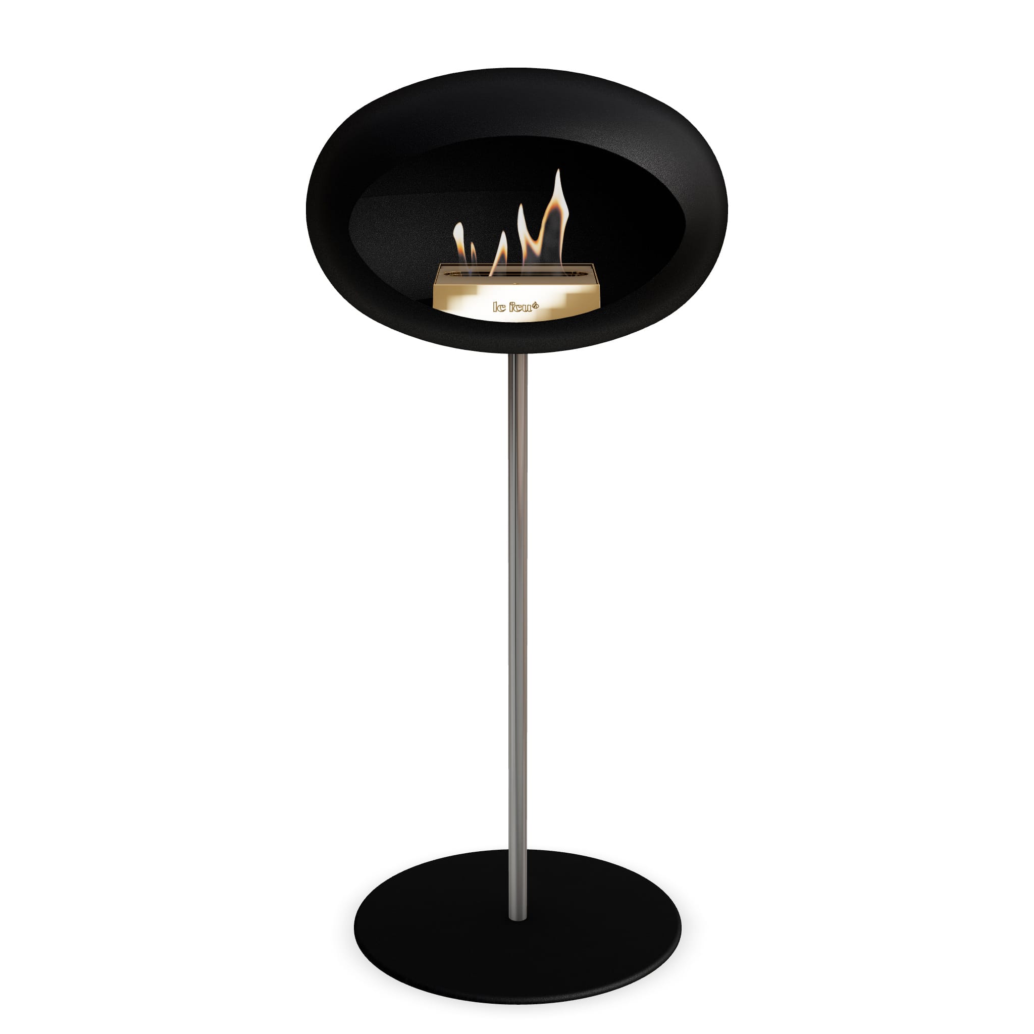 Le Feu Steel High Dome <br>Black Nüline Distribution Fireplaces art-noise.myshopify.com le-feu-steel-high-dome-br-black