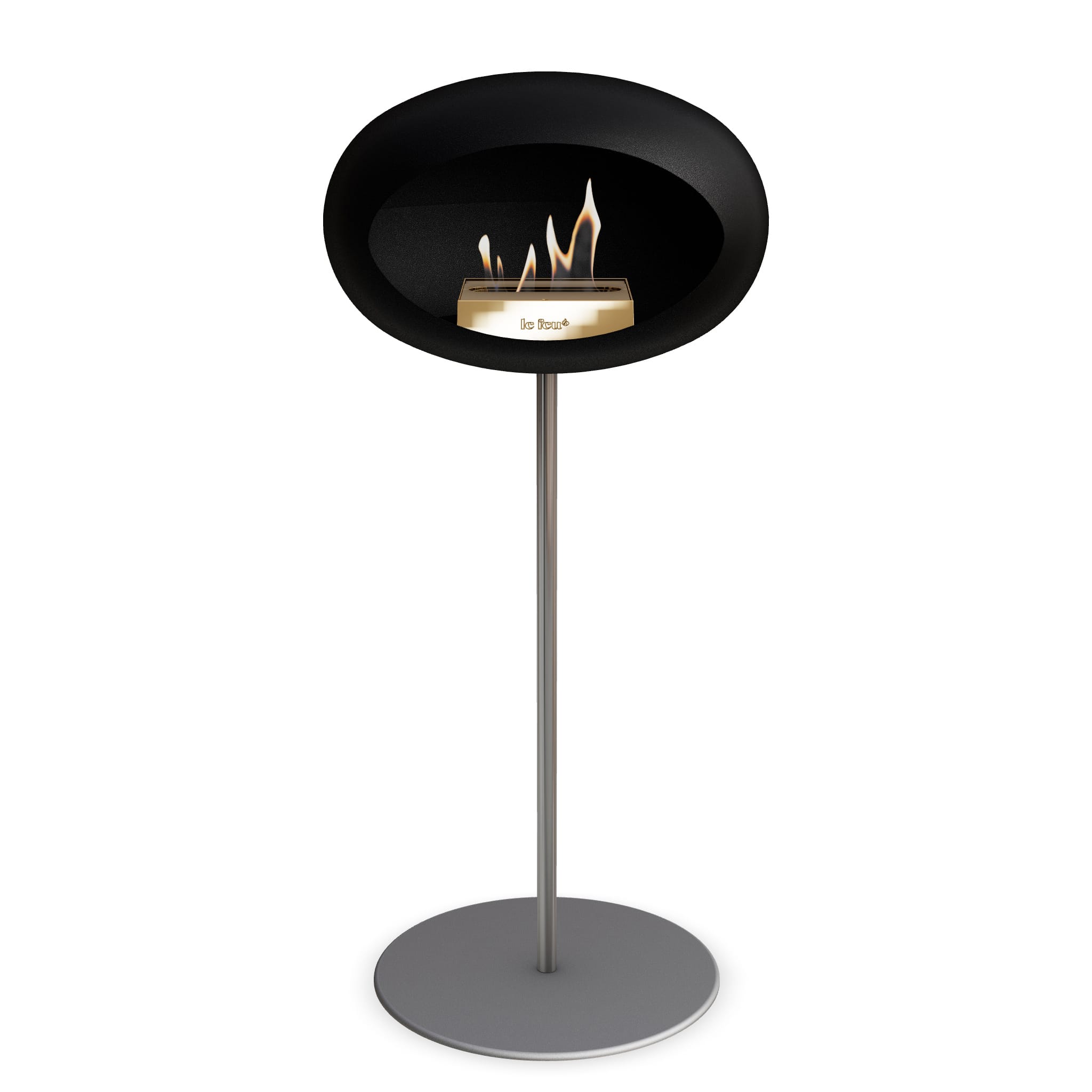 Le Feu Steel High Dome <br>Black Nüline Distribution Fireplaces art-noise.myshopify.com le-feu-steel-high-dome-br-black
