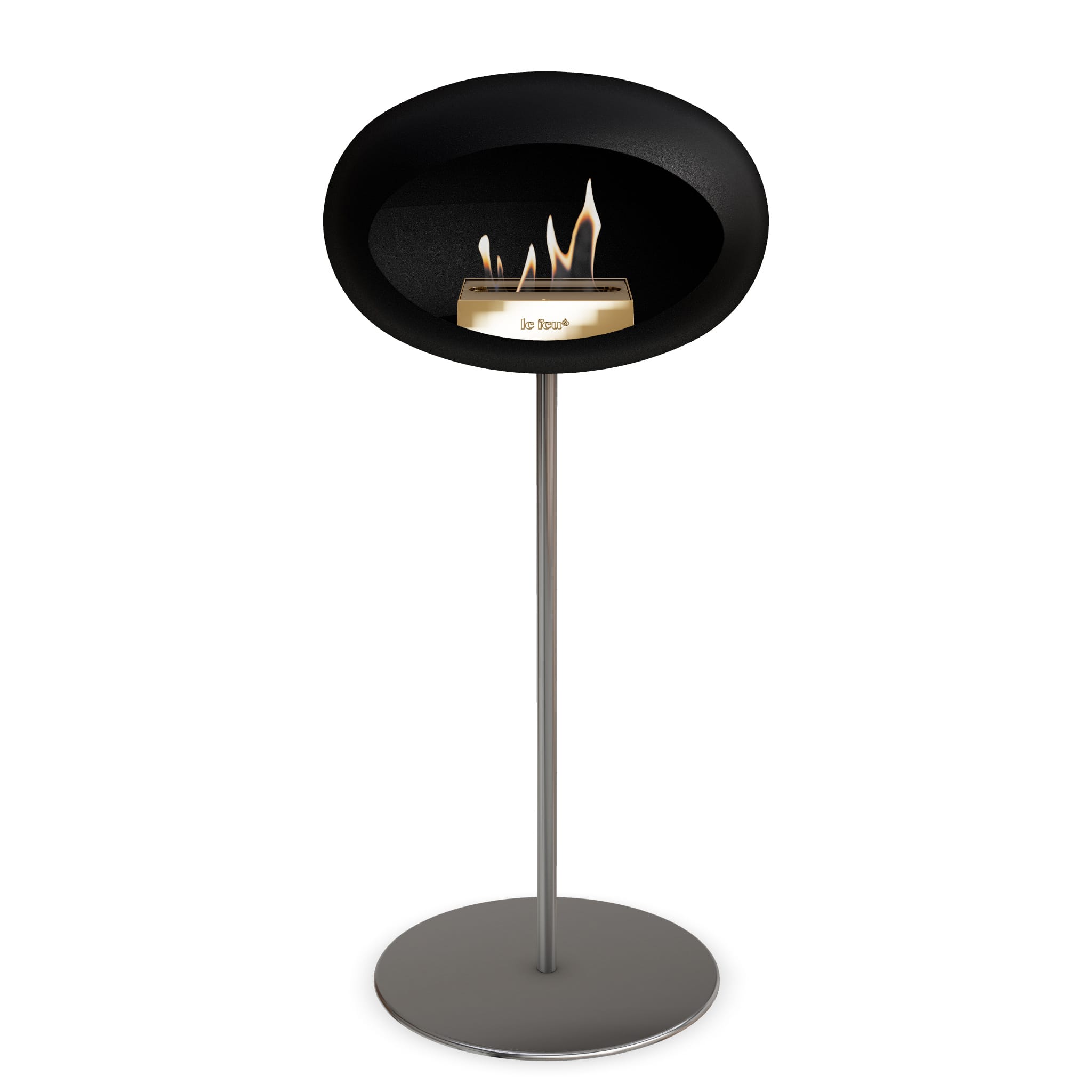 Le Feu Steel High Dome <br>Black Nüline Distribution Fireplaces art-noise.myshopify.com le-feu-steel-high-dome-br-black