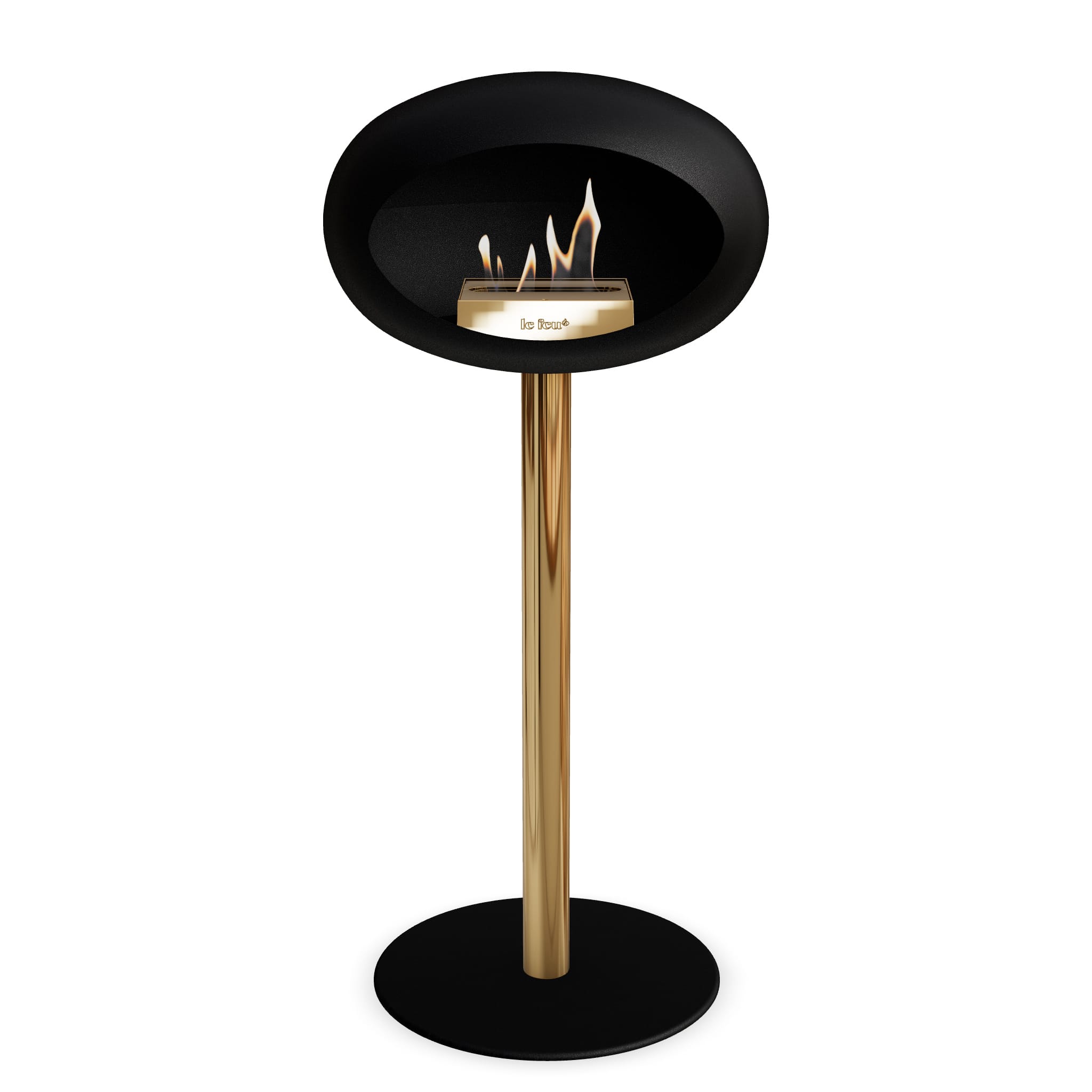 Le Feu Steel High Dome <br>Black Nüline Distribution Fireplaces art-noise.myshopify.com le-feu-steel-high-dome-br-black