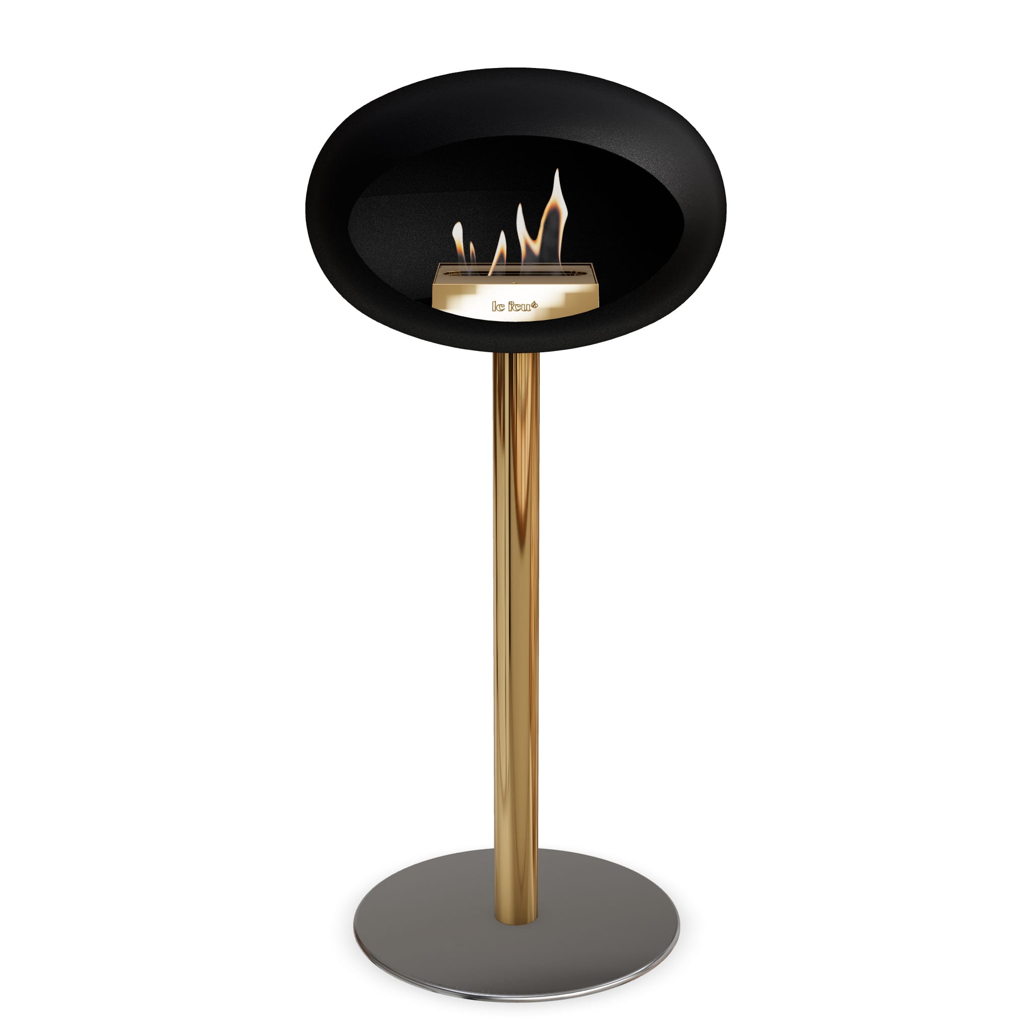 Le Feu Steel High Dome <br>Black Nüline Distribution Fireplaces art-noise.myshopify.com le-feu-steel-high-dome-br-black