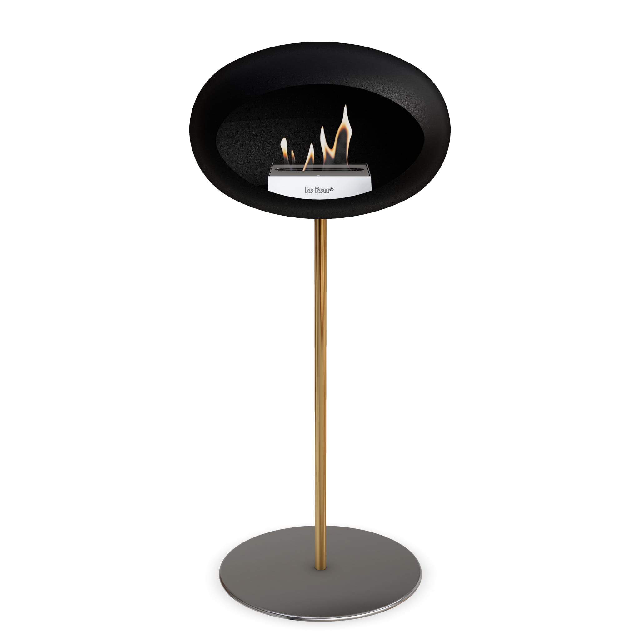 Le Feu Steel High Dome <br>Black Nüline Distribution Fireplaces art-noise.myshopify.com le-feu-steel-high-dome-br-black