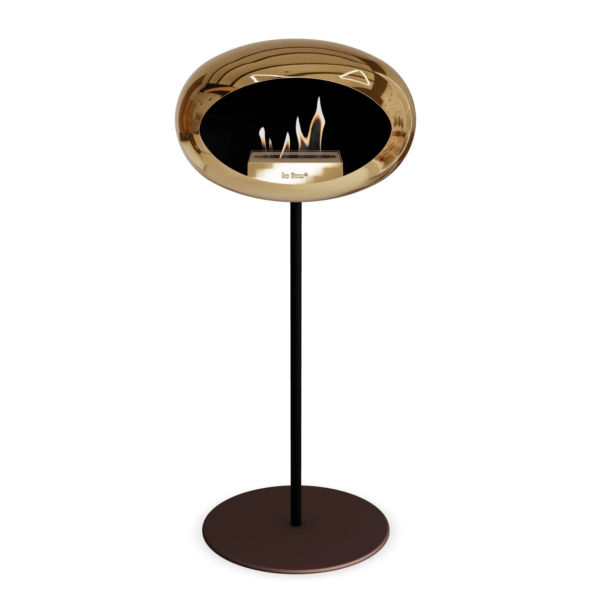  Le Feu Steel High Dome <br>Chromed Rose Gold Nüline Distribution Fireplaces art-noise.myshopify.com le-feu-steel-high-dome-br-chromed-rose-gold