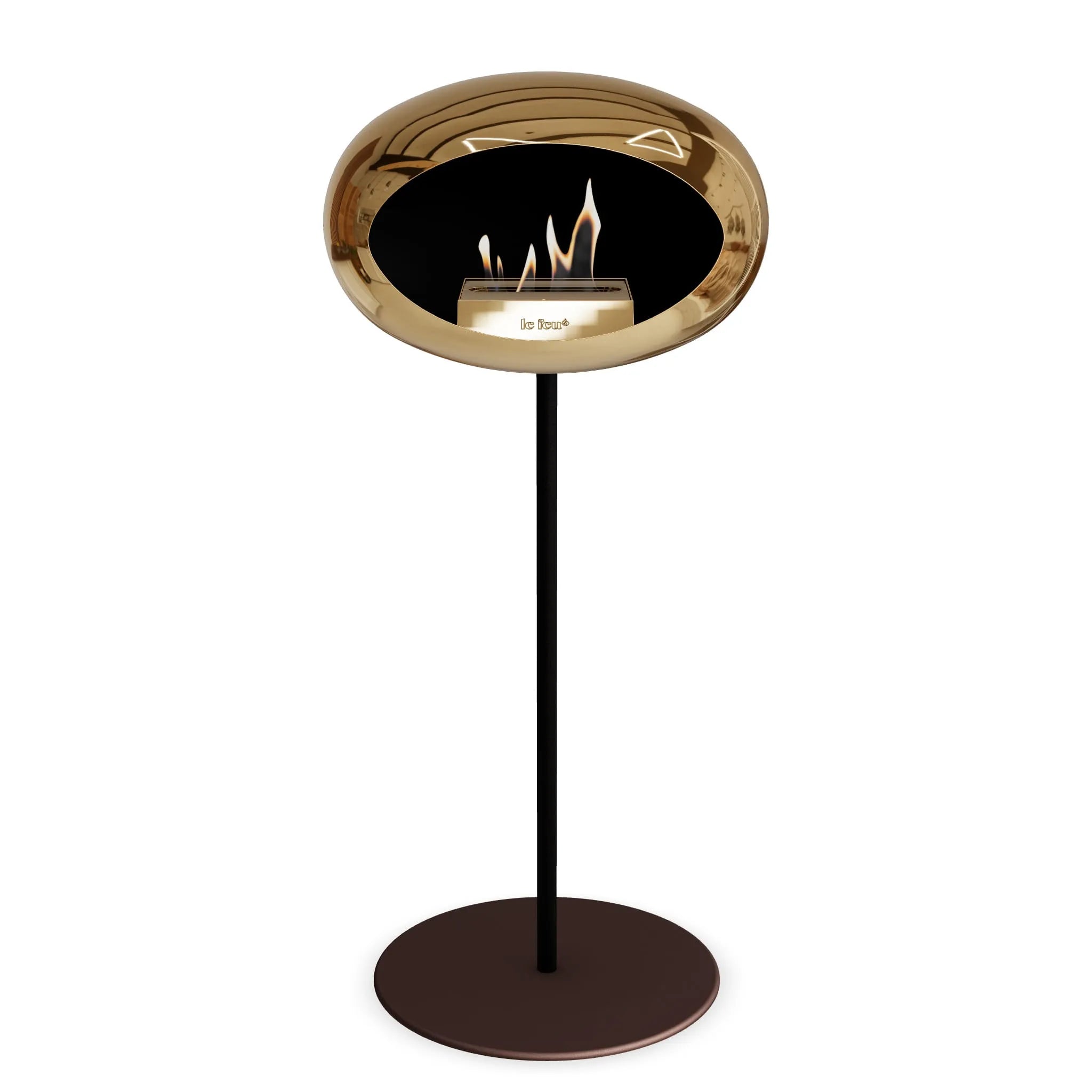  Le Feu Steel High Dome <br>Chromed Rose Gold Nüline Distribution Fireplaces art-noise.myshopify.com le-feu-steel-high-dome-br-chromed-rose-gold