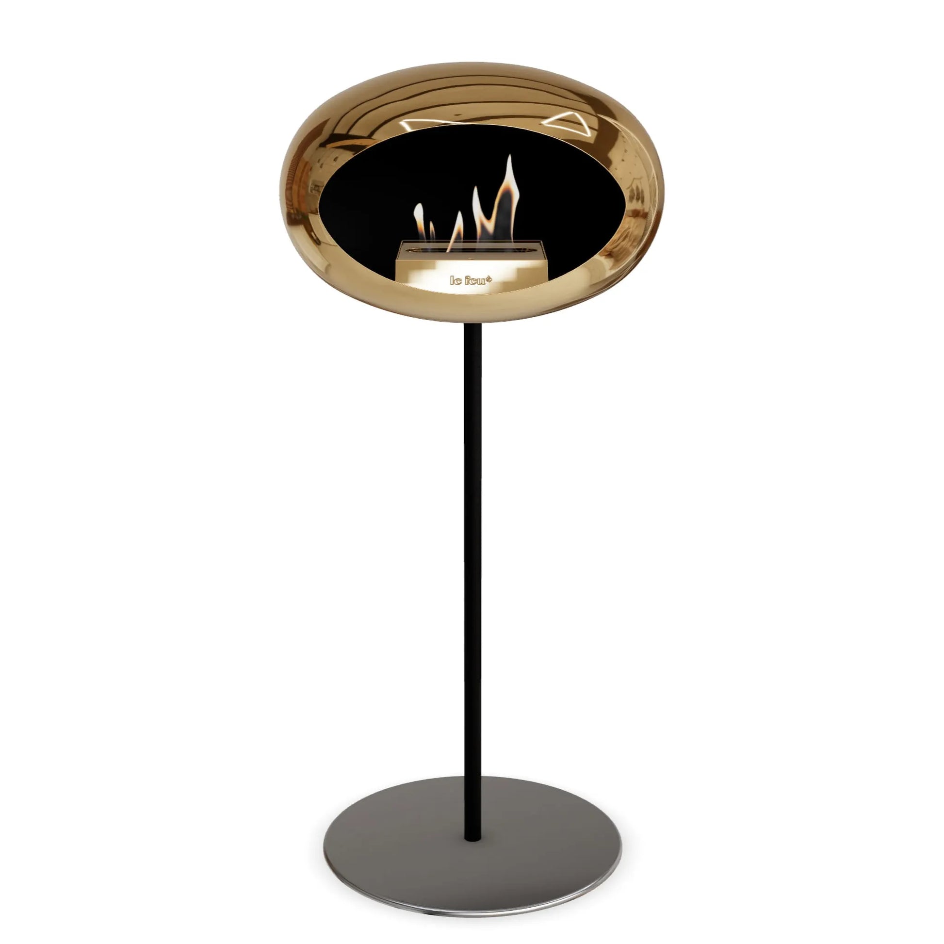  Le Feu Steel High Dome <br>Chromed Rose Gold Nüline Distribution Fireplaces art-noise.myshopify.com le-feu-steel-high-dome-br-chromed-rose-gold