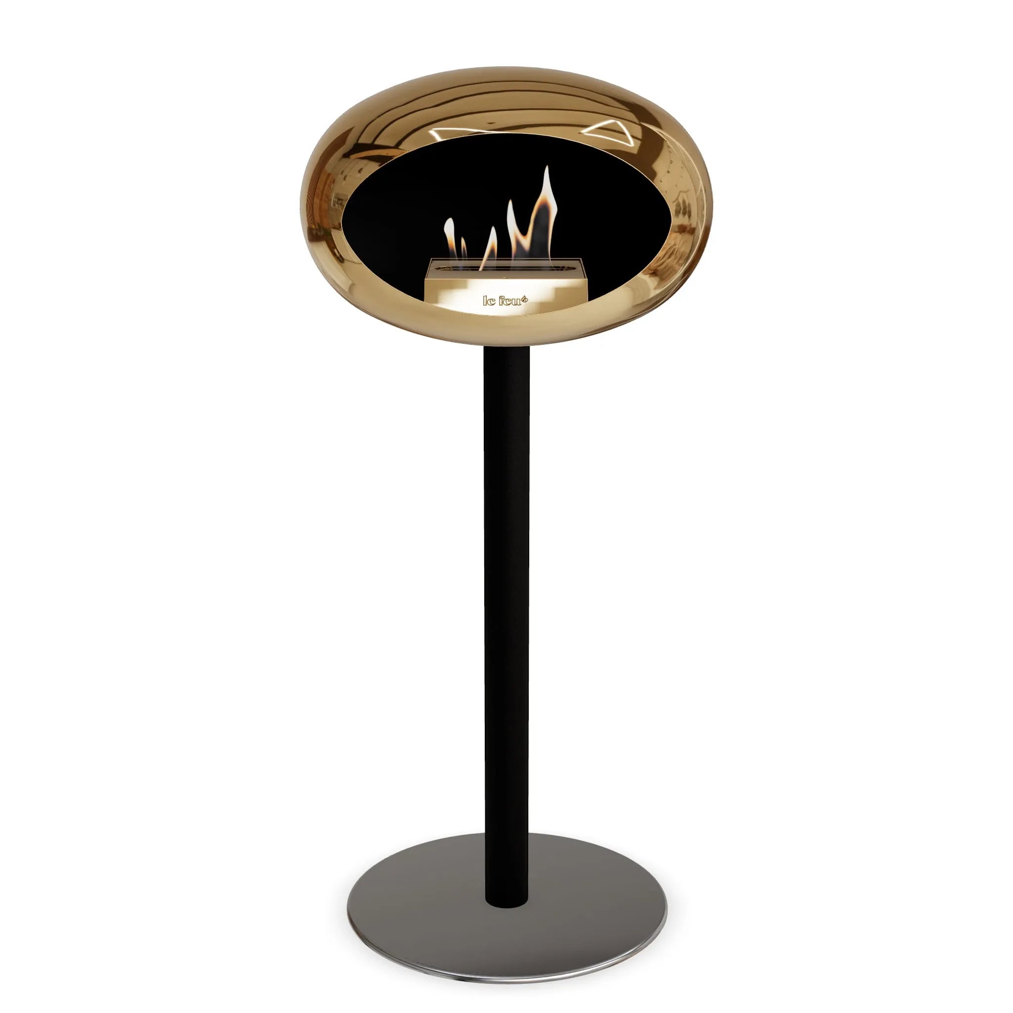  Le Feu Steel High Dome <br>Chromed Rose Gold Nüline Distribution Fireplaces art-noise.myshopify.com le-feu-steel-high-dome-br-chromed-rose-gold