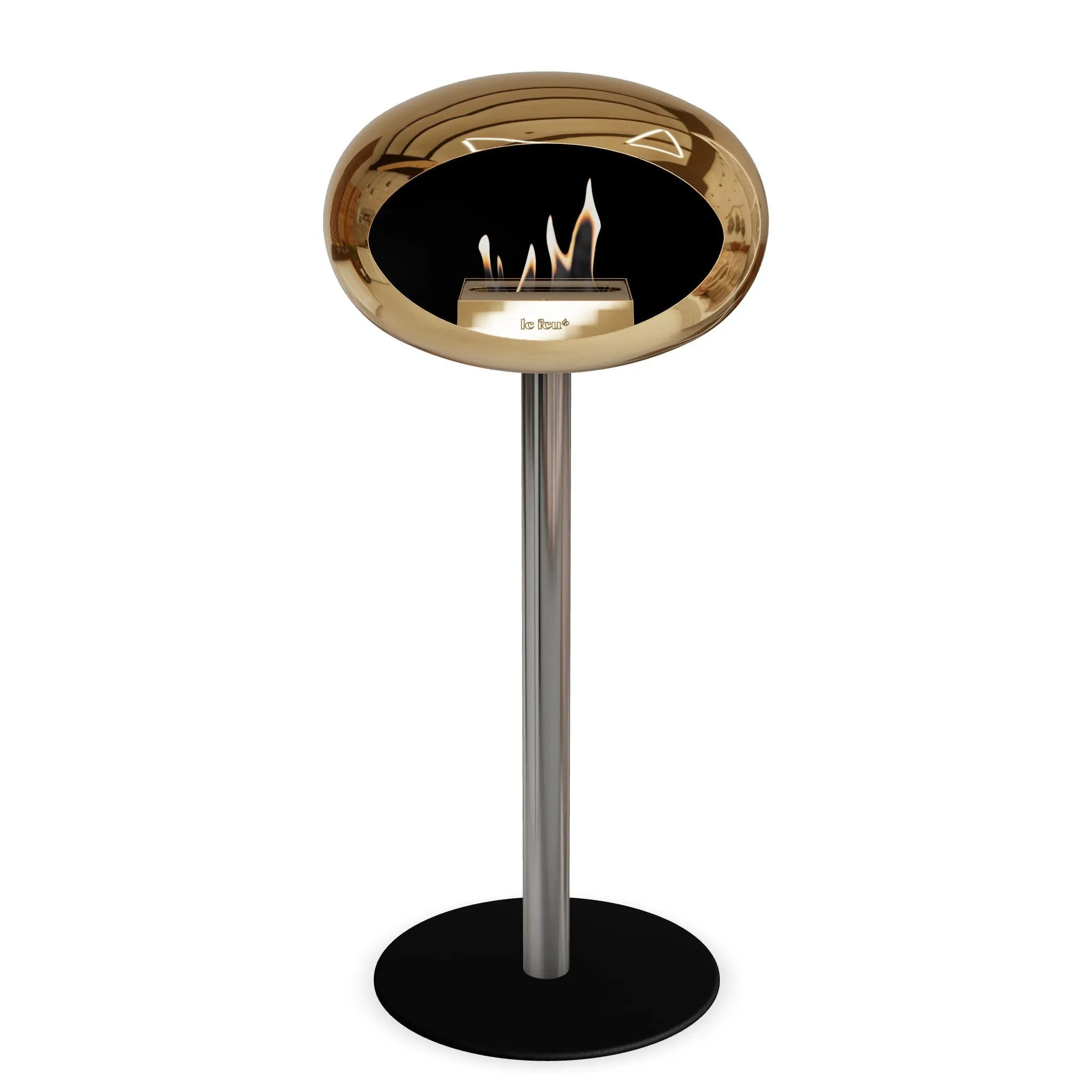  Le Feu Steel High Dome <br>Chromed Rose Gold Nüline Distribution Fireplaces art-noise.myshopify.com le-feu-steel-high-dome-br-chromed-rose-gold