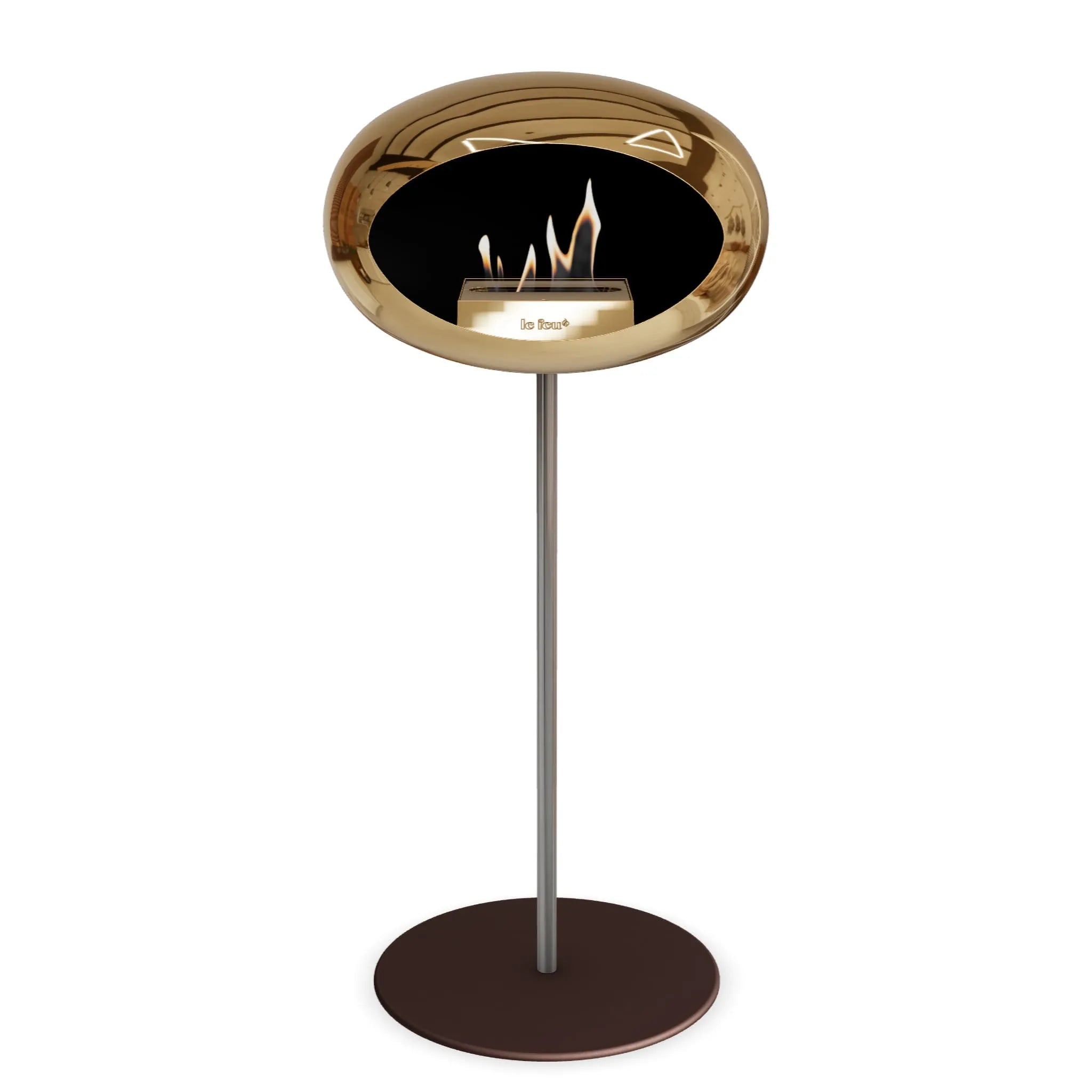 Le Feu Steel High Dome <br>Chromed Rose Gold Nüline Distribution Fireplaces art-noise.myshopify.com le-feu-steel-high-dome-br-chromed-rose-gold