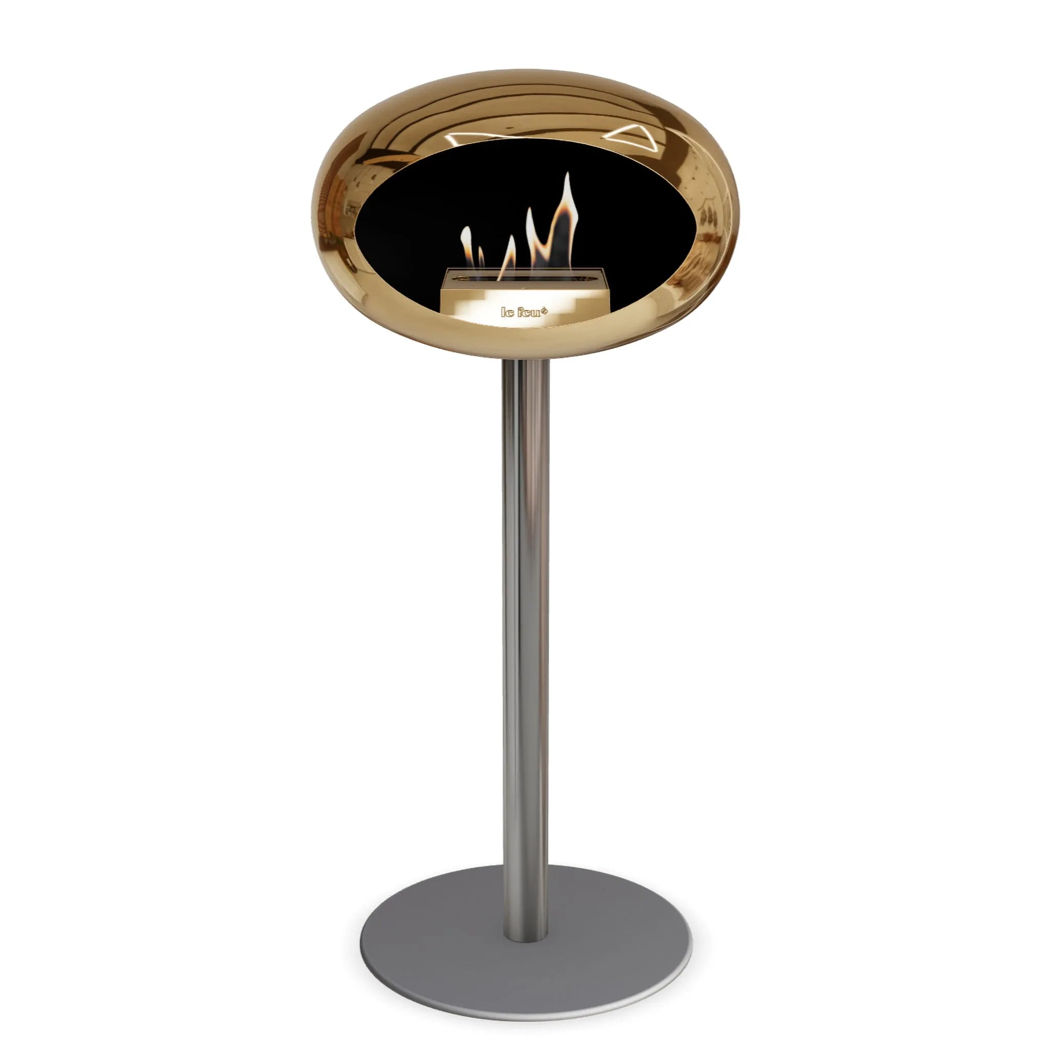  Le Feu Steel High Dome <br>Chromed Rose Gold Nüline Distribution Fireplaces art-noise.myshopify.com le-feu-steel-high-dome-br-chromed-rose-gold