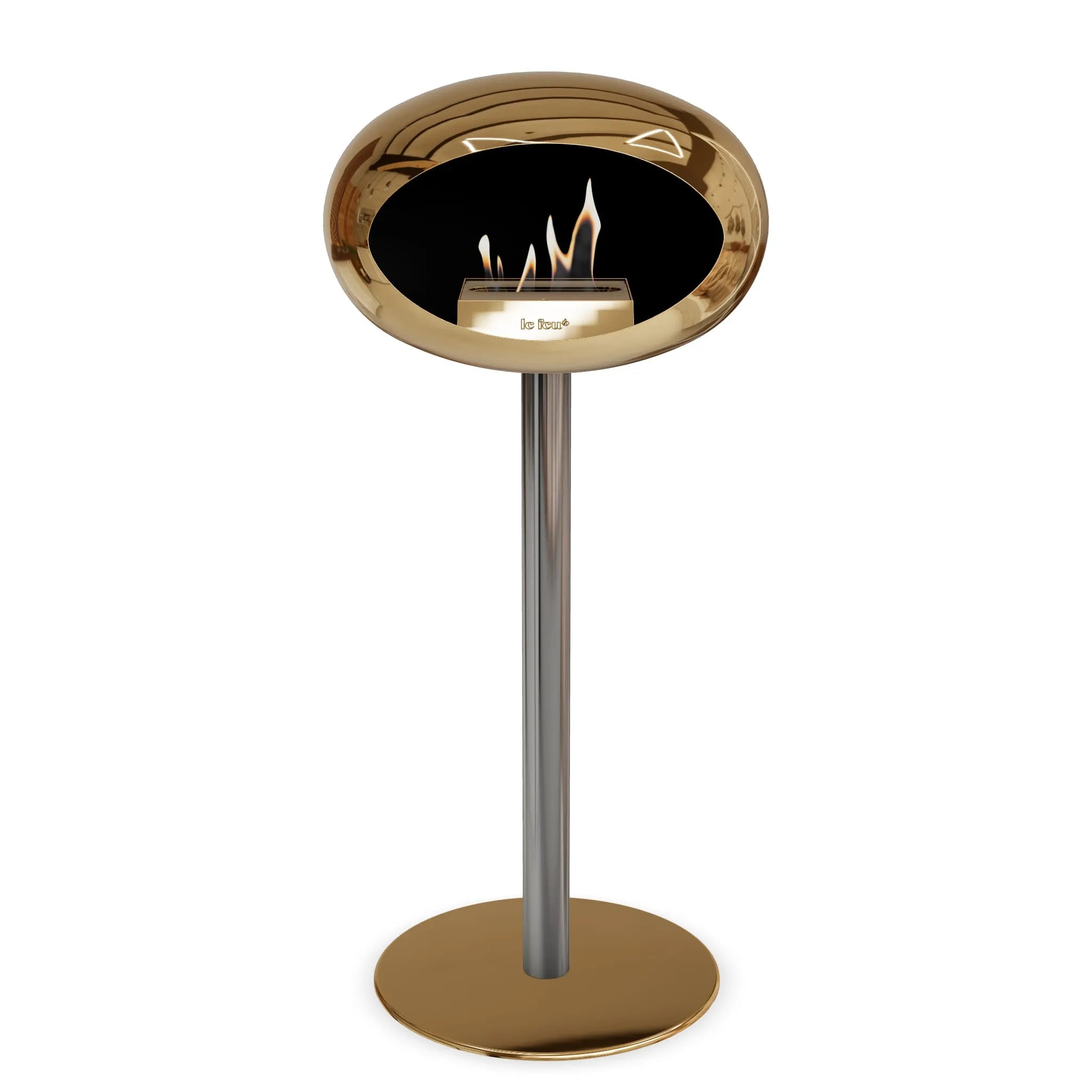  Le Feu Steel High Dome <br>Chromed Rose Gold Nüline Distribution Fireplaces art-noise.myshopify.com le-feu-steel-high-dome-br-chromed-rose-gold